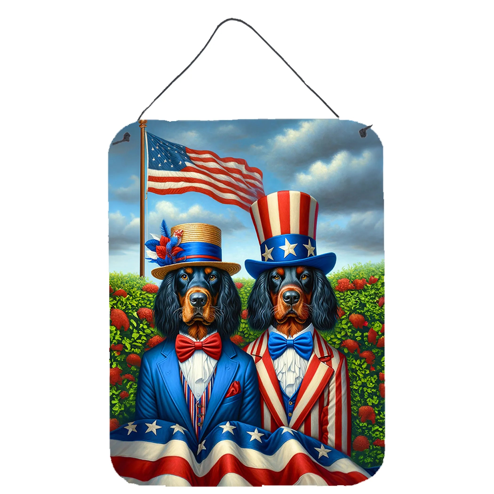 All American Dogs Wall or Door Hanging Prints - Size: 16HX12W | Pack Of: 1 | Collection name: All american dogs