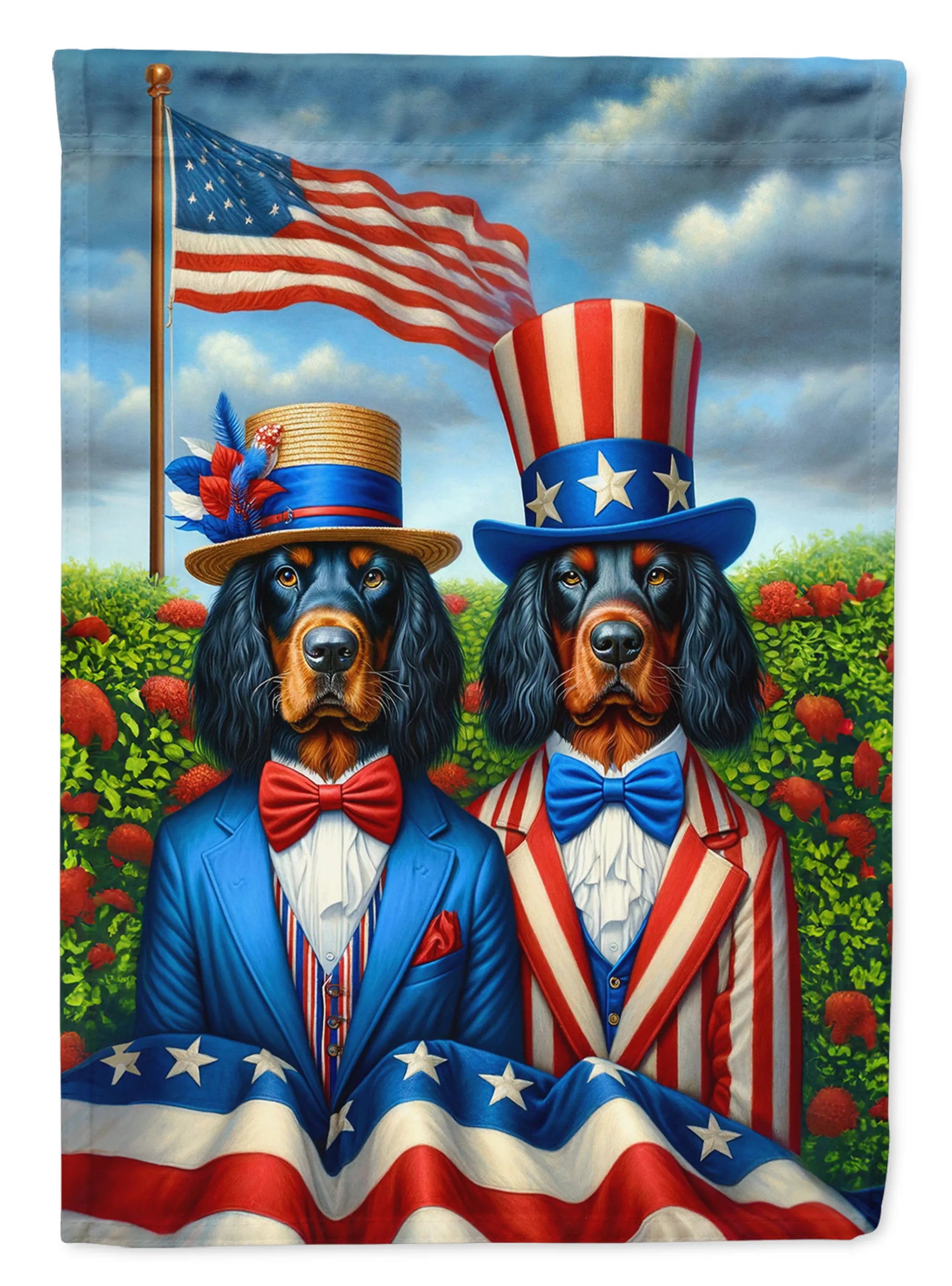 All American Dogs Decorative Flag - Size: GARDEN SIZE | Pack Of: 1 | Collection name: All american dogs