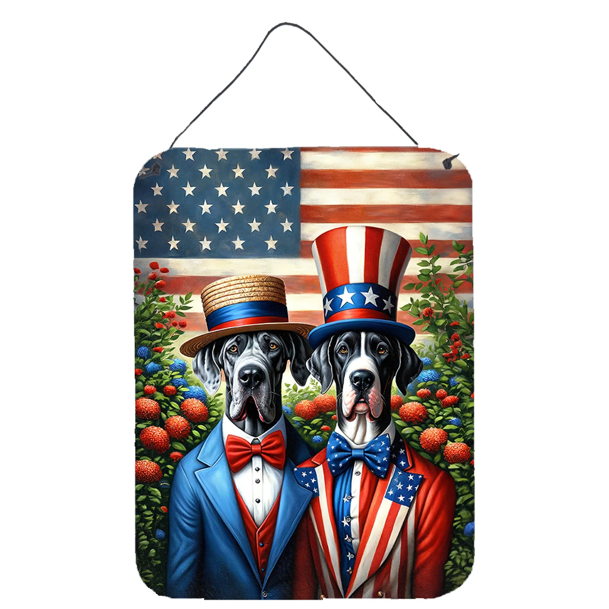 All American Dogs Wall or Door Hanging Prints - Size: 16HX12W | Pack Of: 1 | Collection name: All american dogs