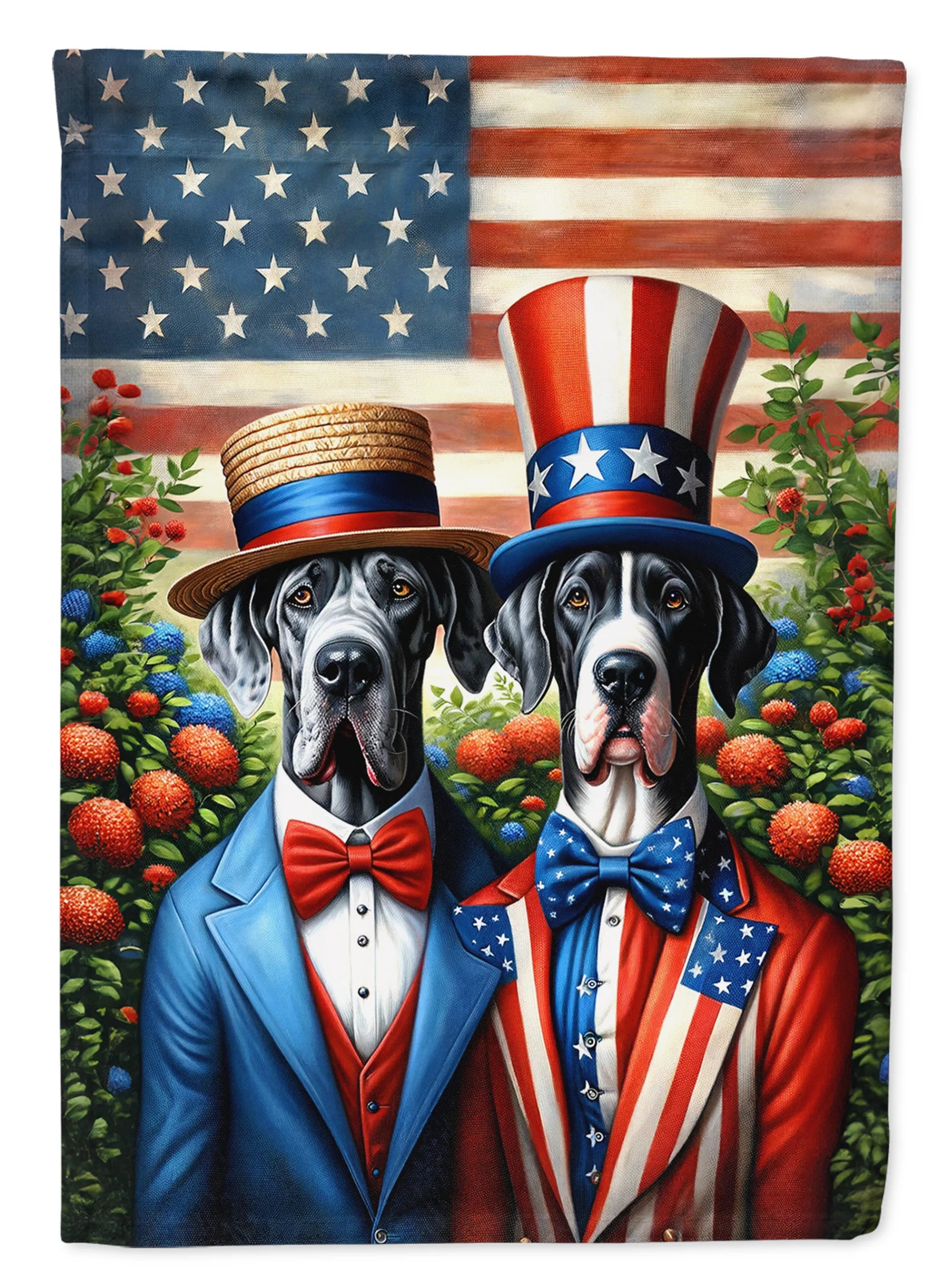 All American Dogs Decorative Flag - Size: GARDEN SIZE | Pack Of: 1 | Collection name: All american dogs