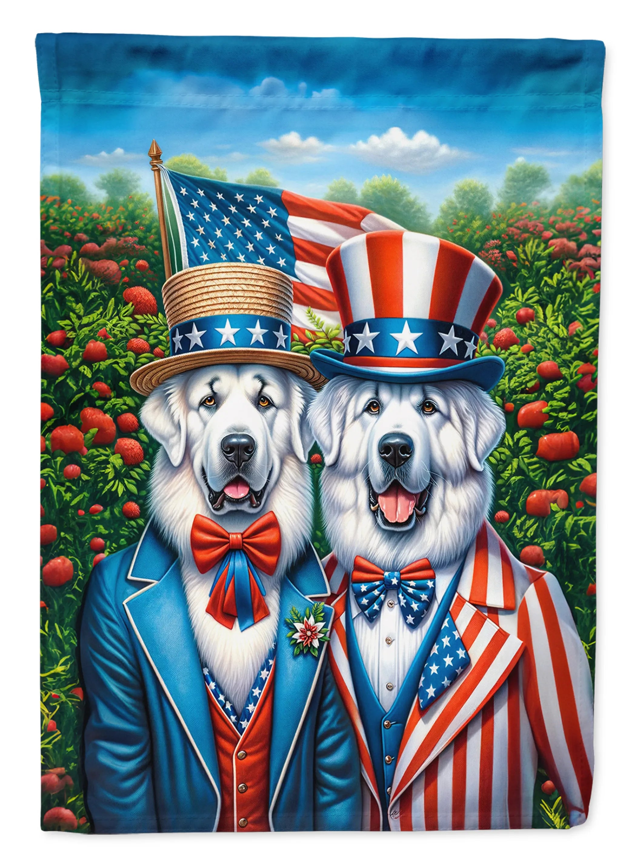 All American Dogs Decorative Flag - Size: GARDEN SIZE | Pack Of: 1 | Collection name: All american dogs