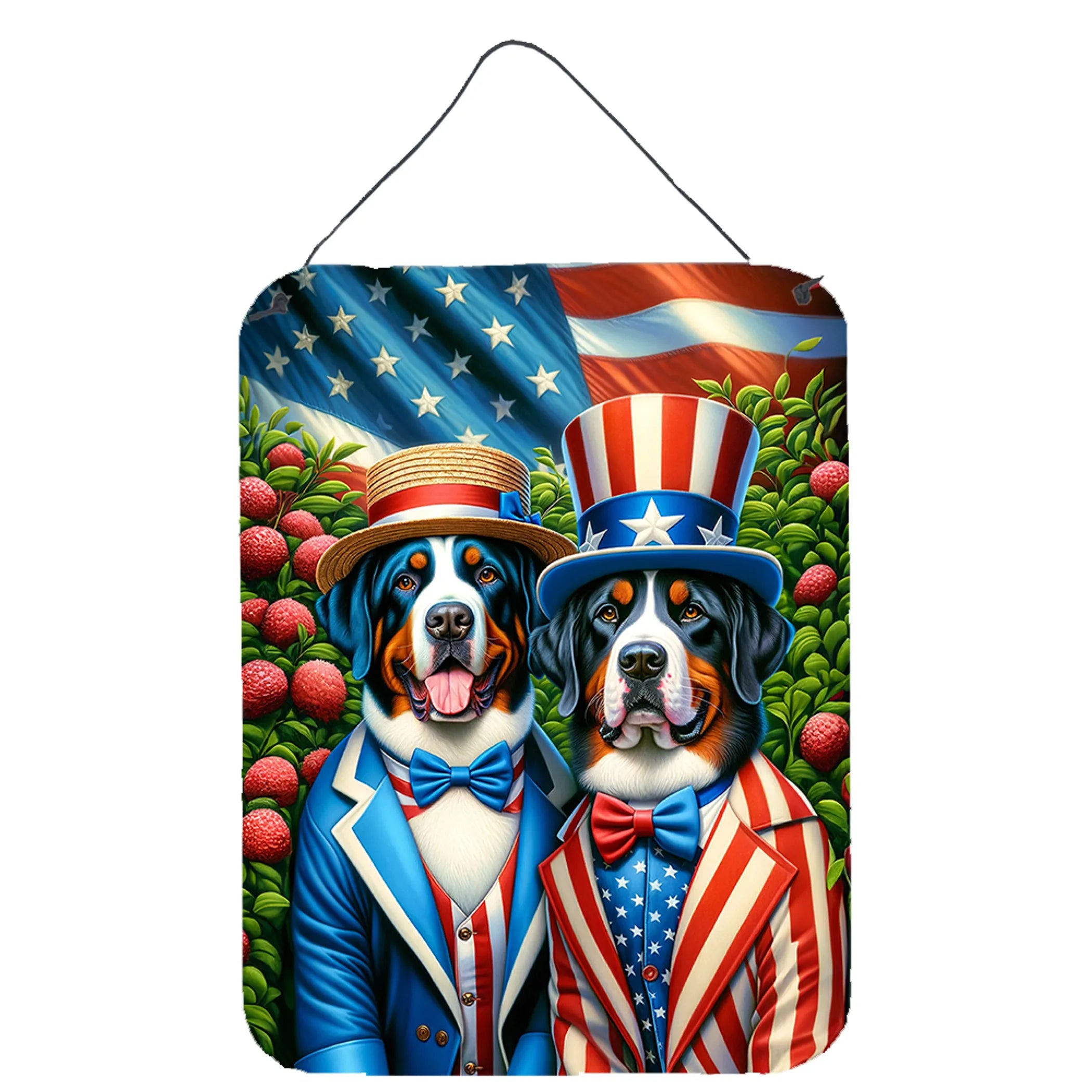 All American Dogs Wall or Door Hanging Prints - Size: 16HX12W | Pack Of: 1 | Collection name: All american dogs