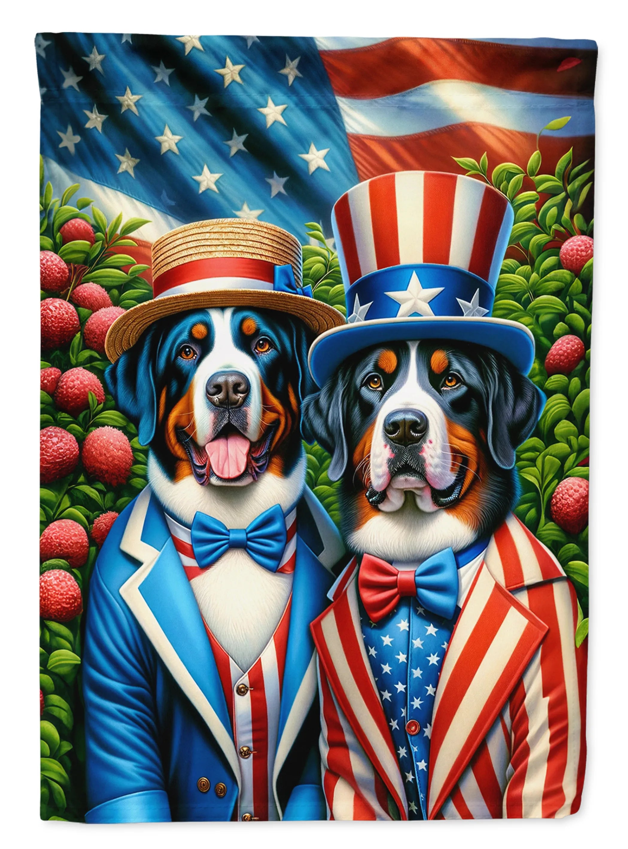 All American Dogs Decorative Flag - Size: GARDEN SIZE | Pack Of: 1 | Collection name: All american dogs