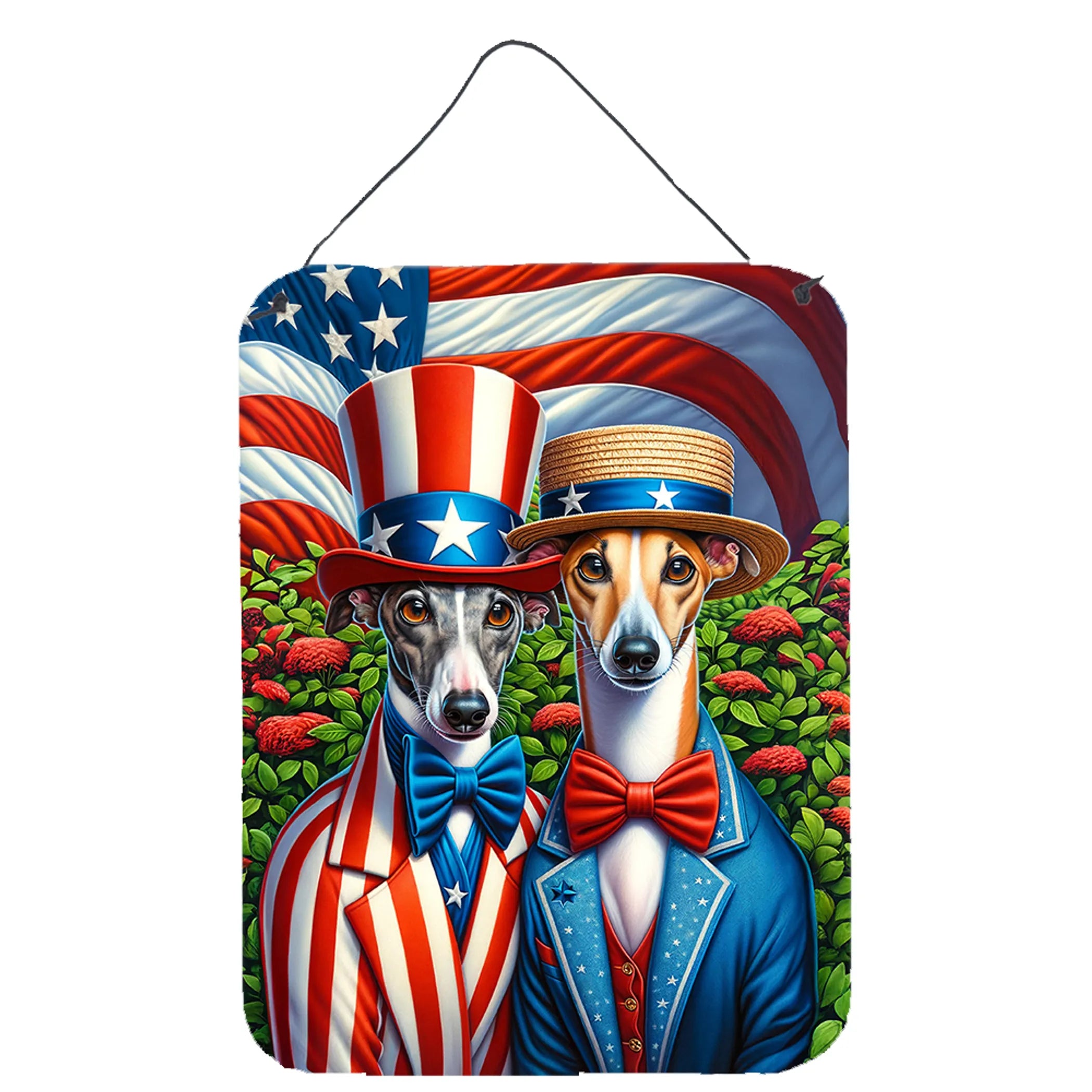 All American Dogs Wall or Door Hanging Prints - Size: 16HX12W | Pack Of: 1 | Collection name: All american dogs