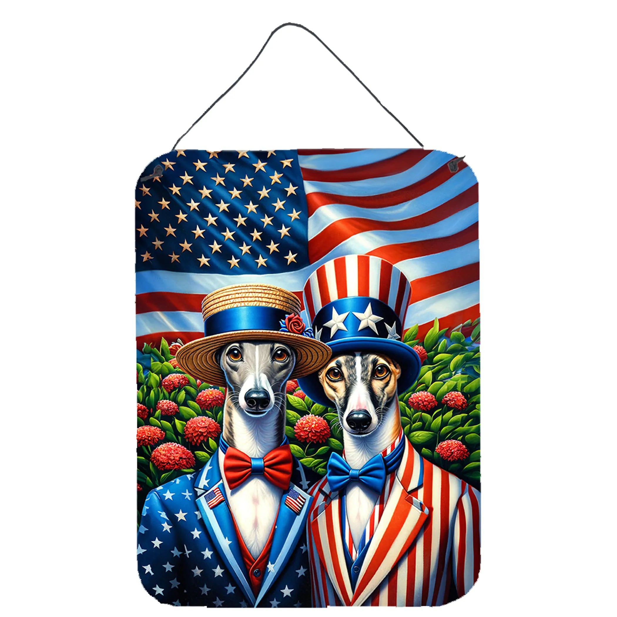 All American Dogs Wall or Door Hanging Prints - Size: 16HX12W | Pack Of: 1 | Collection name: All american dogs