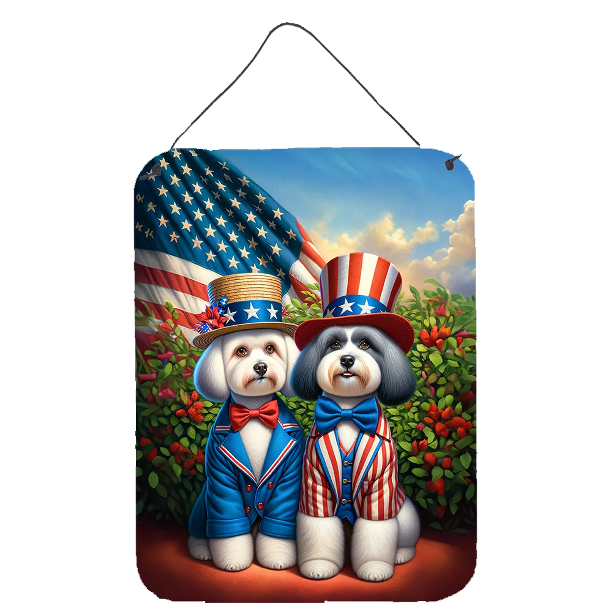 All American Dogs Wall or Door Hanging Prints - Size: 16HX12W | Pack Of: 1 | Collection name: All american dogs