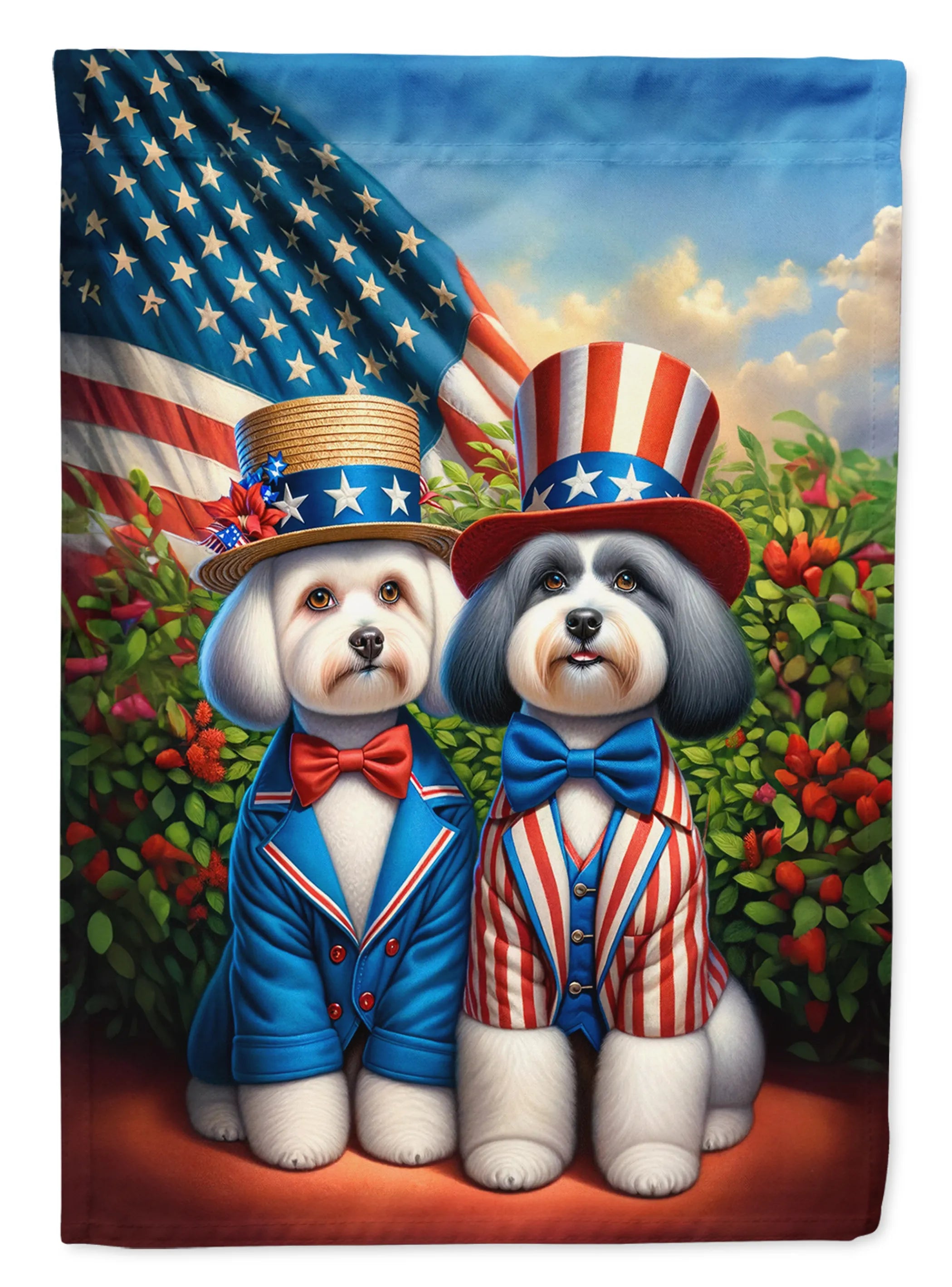 All American Dogs Decorative Flag - Size: GARDEN SIZE | Pack Of: 1 | Collection name: All american dogs