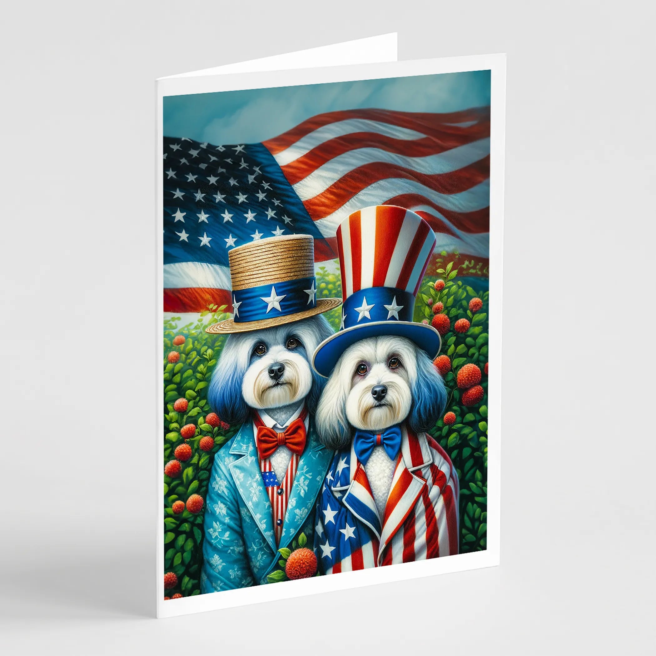 All American Dogs Greeting Cards  - Size: 5X7 | Pack Of: 8 | Collection name: All american dogs