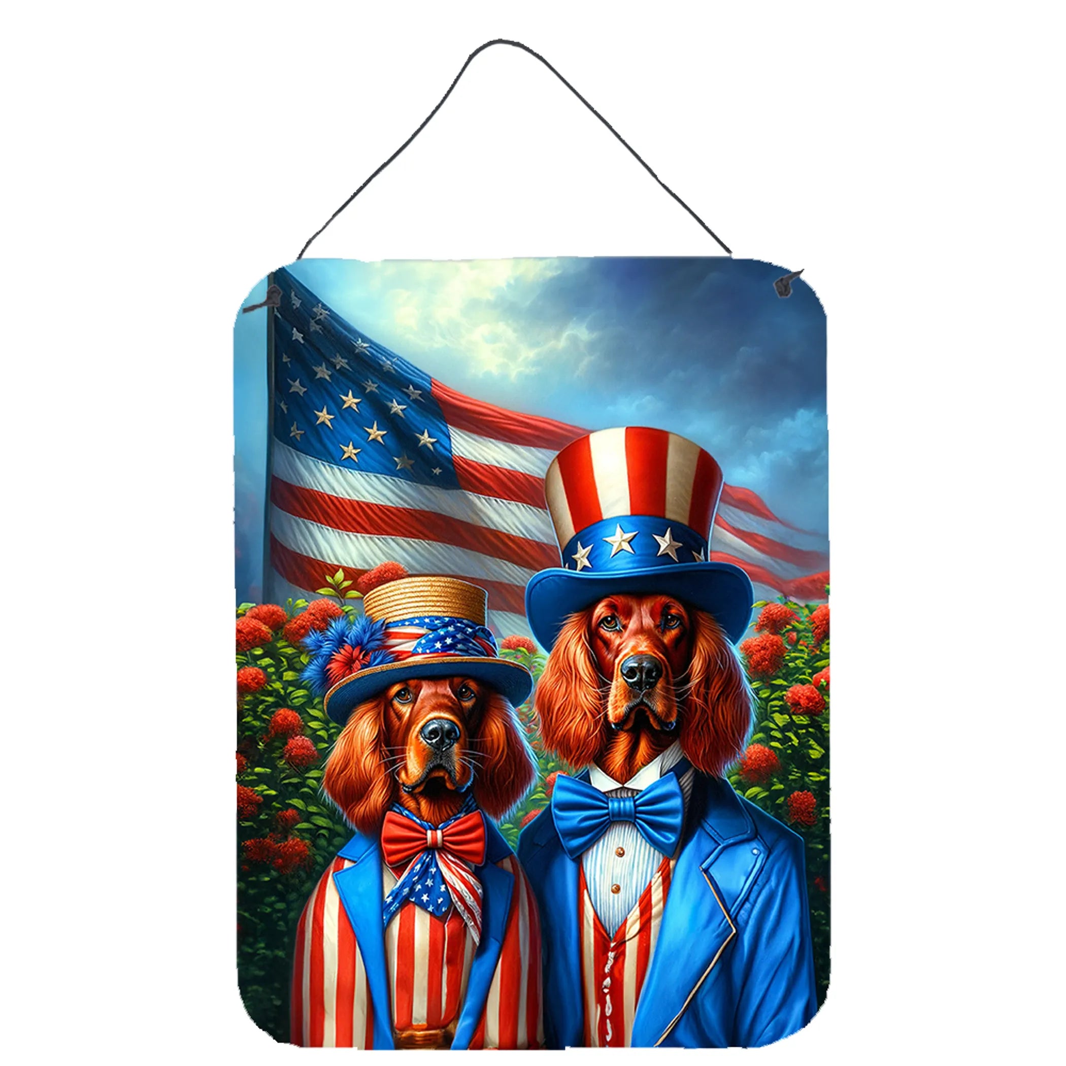 All American Dogs Wall or Door Hanging Prints - Size: 16HX12W | Pack Of: 1 | Collection name: All american dogs