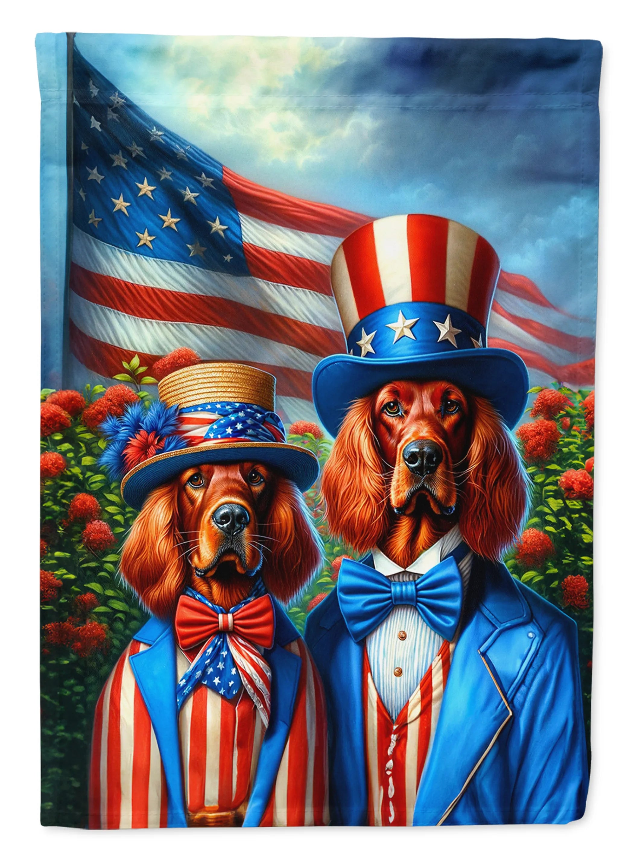 All American Dogs Decorative Flag - Size: GARDEN SIZE | Pack Of: 1 | Collection name: All american dogs