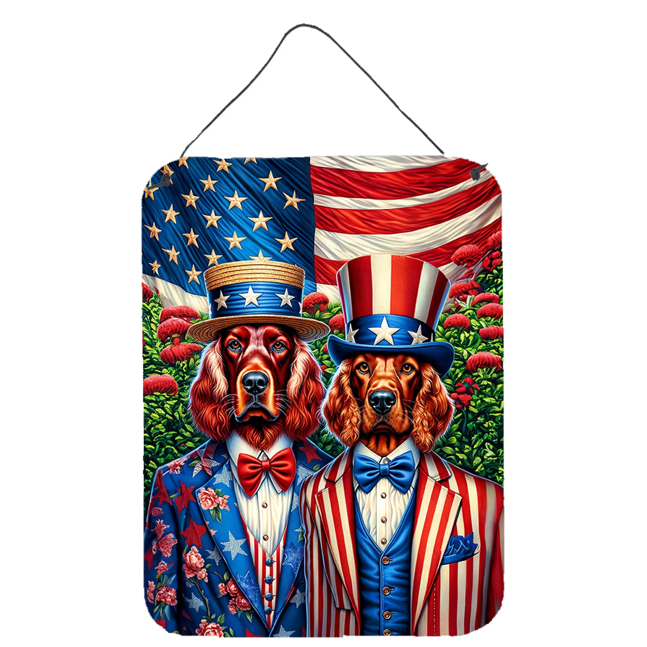 All American Dogs Wall or Door Hanging Prints - Size: 16HX12W | Pack Of: 1 | Collection name: All american dogs