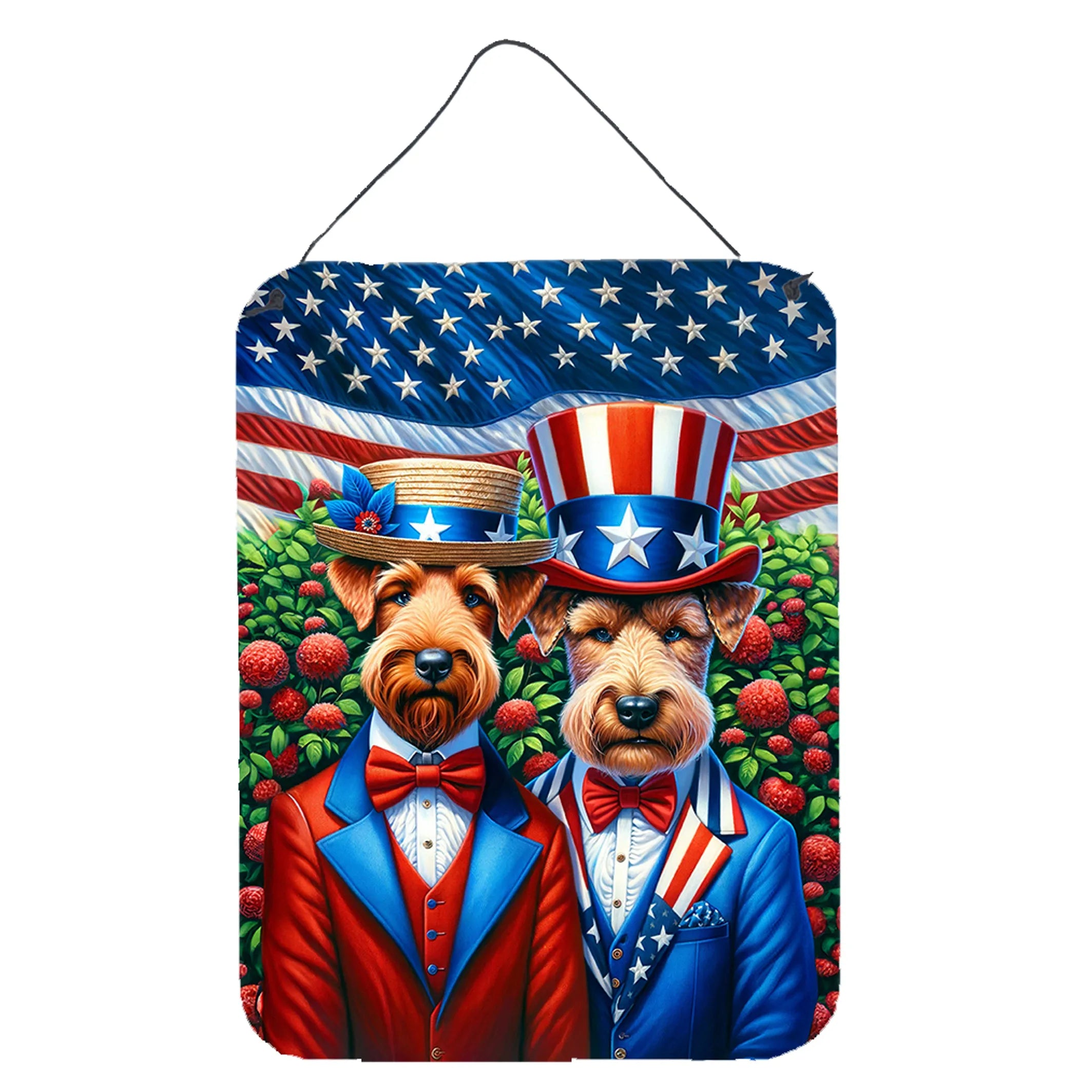All American Dogs Wall or Door Hanging Prints - Size: 16HX12W | Pack Of: 1 | Collection name: All american dogs