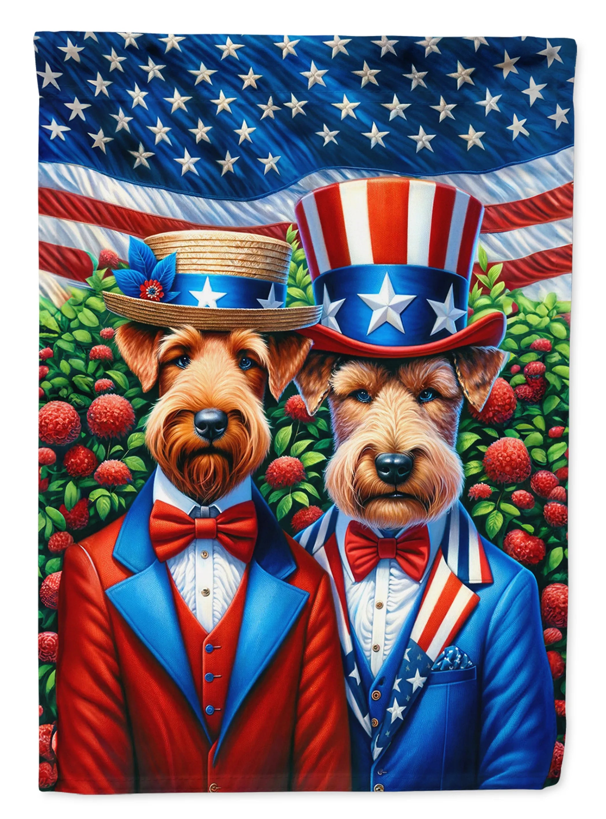 All American Dogs Decorative Flag - Size: GARDEN SIZE | Pack Of: 1 | Collection name: All american dogs