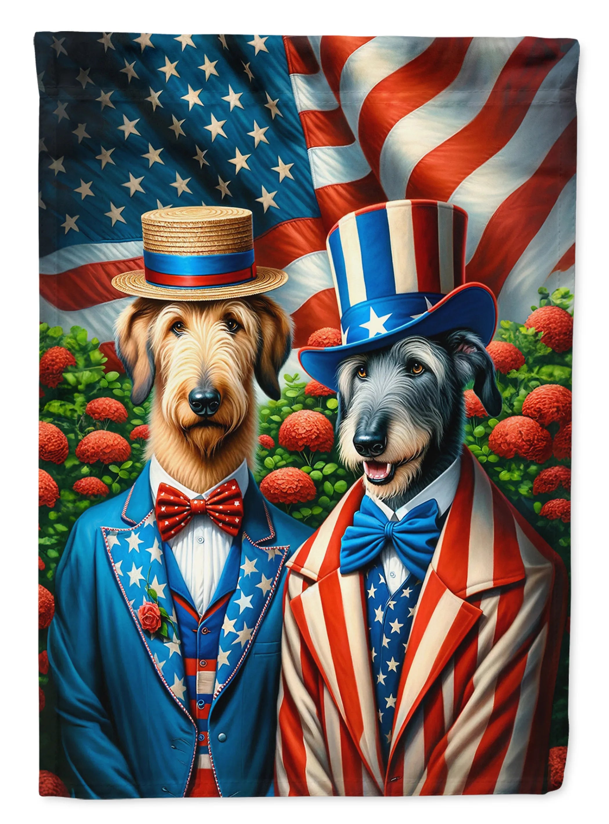 All American Dogs Decorative Flag - Size: GARDEN SIZE | Pack Of: 1 | Collection name: All american dogs