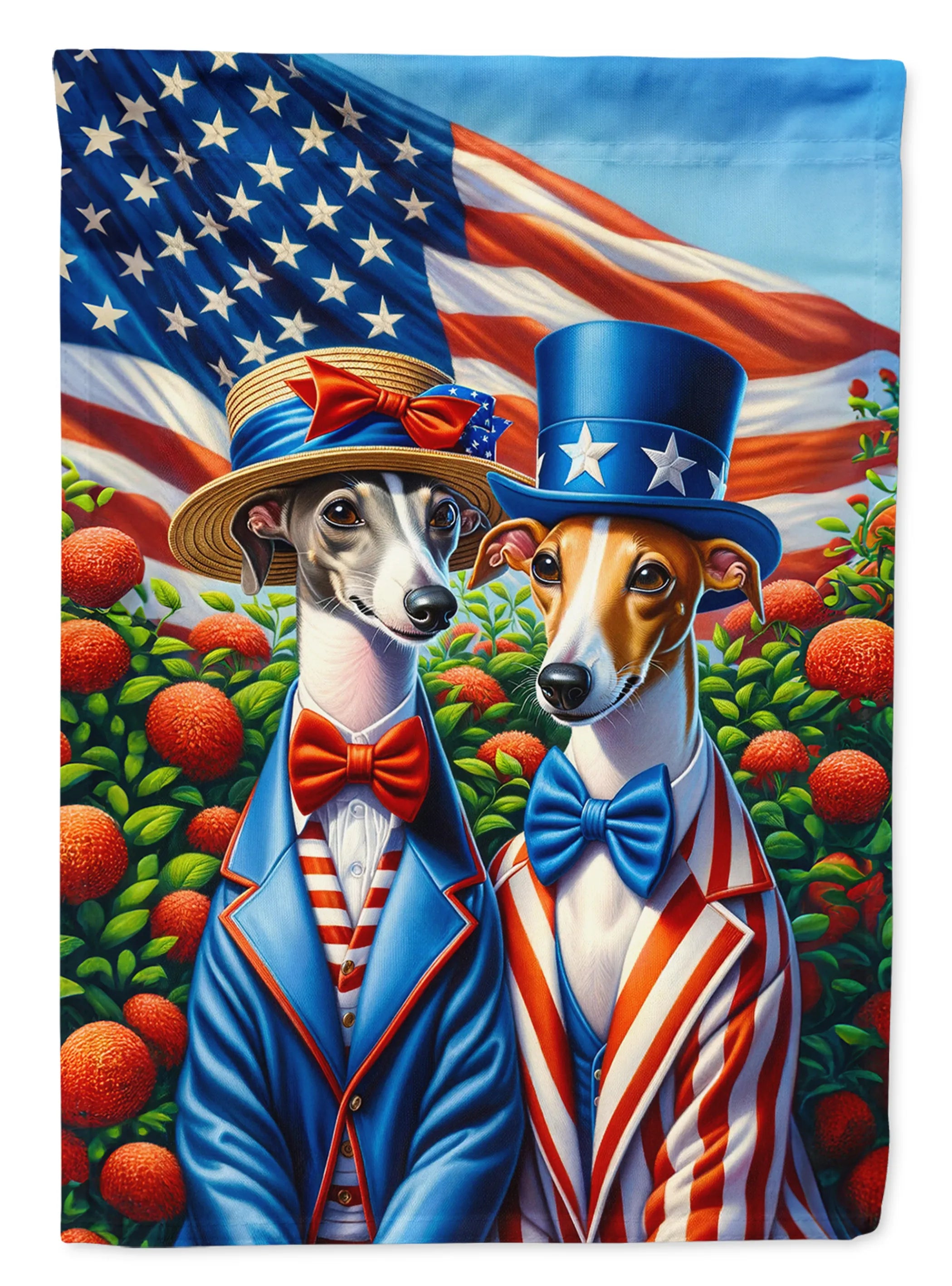All American Dogs Decorative Flag - Size: GARDEN SIZE | Pack Of: 1 | Collection name: All american dogs