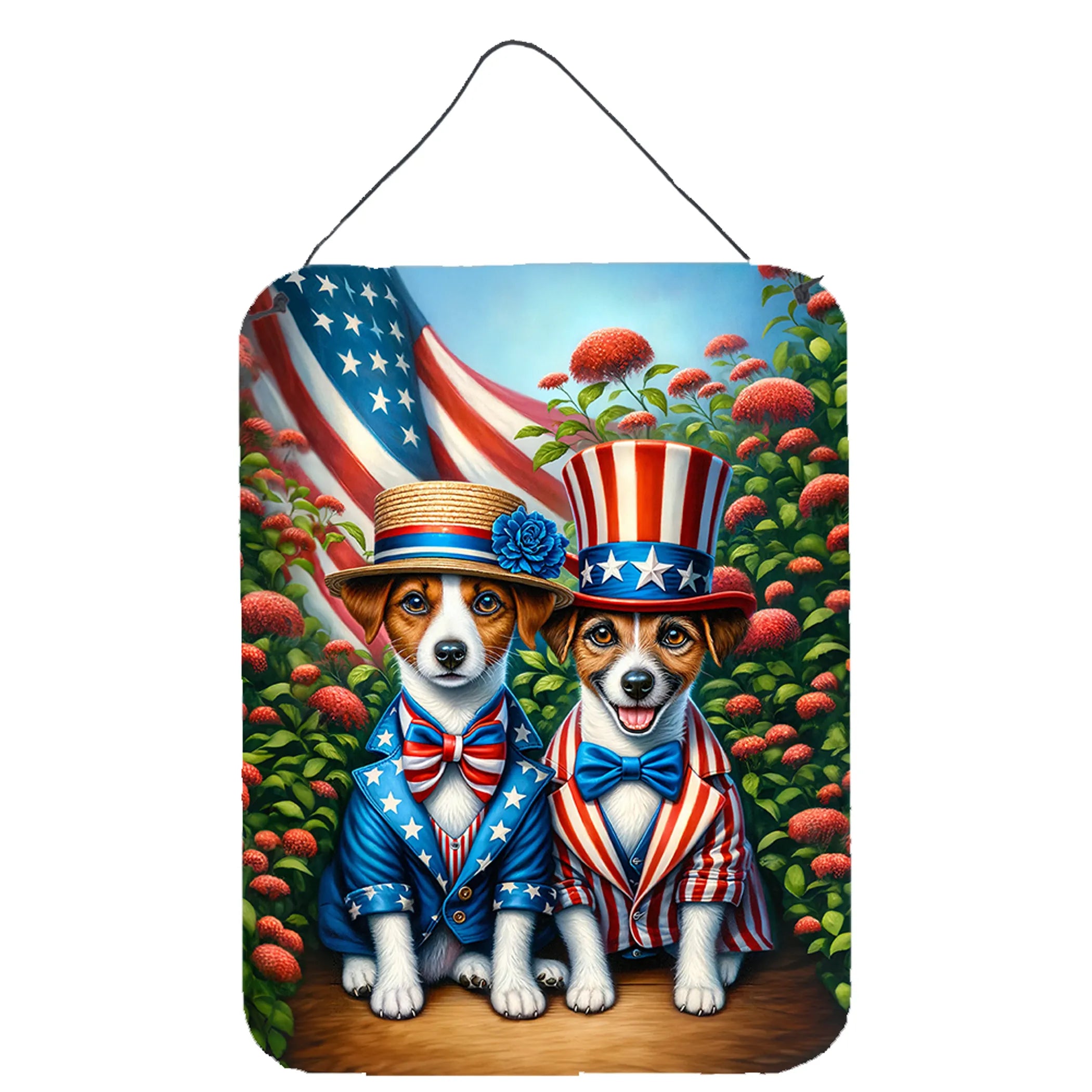 All American Dogs Wall or Door Hanging Prints - Size: 16HX12W | Pack Of: 1 | Collection name: All american dogs