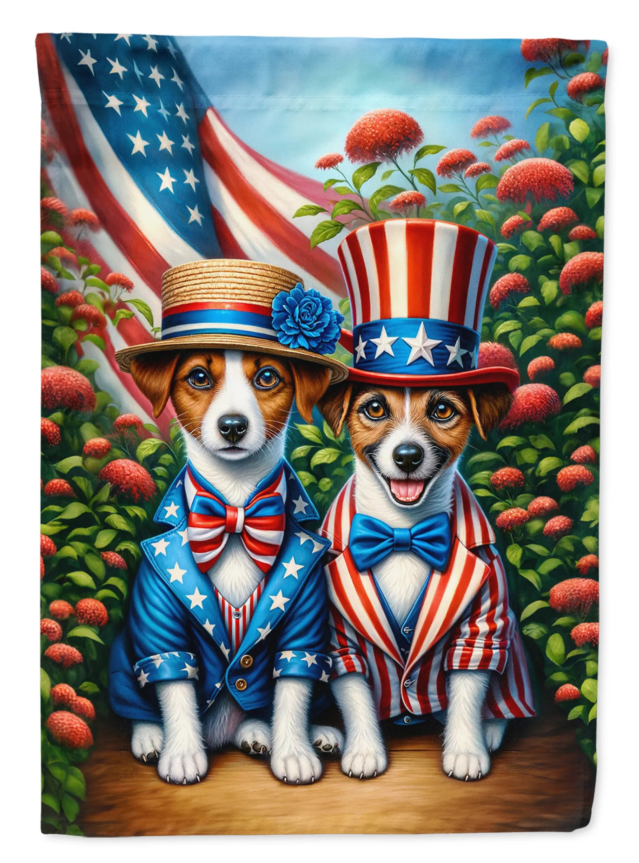 All American Dogs Decorative Flag - Size: GARDEN SIZE | Pack Of: 1 | Collection name: All american dogs