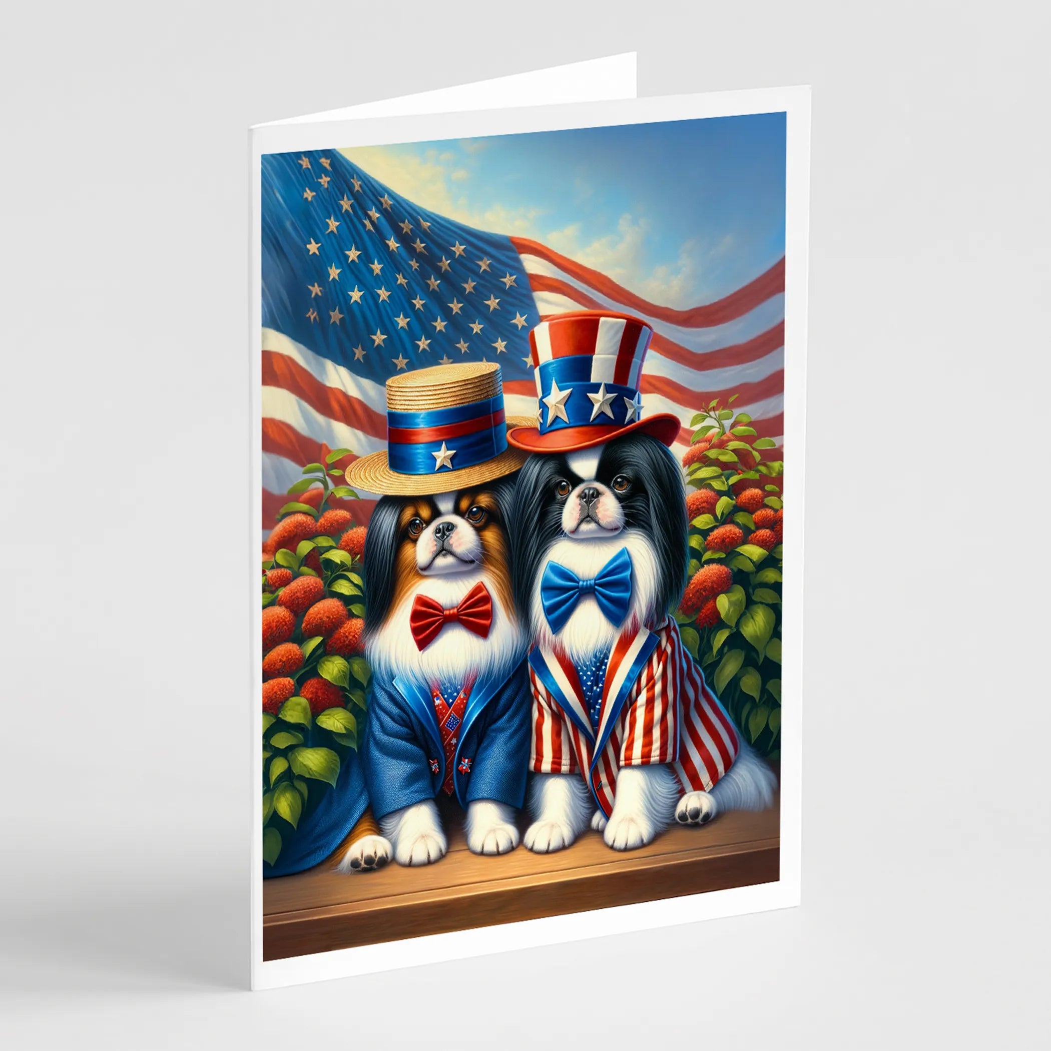 All American Dogs Greeting Cards  - Size: 5X7 | Pack Of: 8 | Collection name: All american dogs