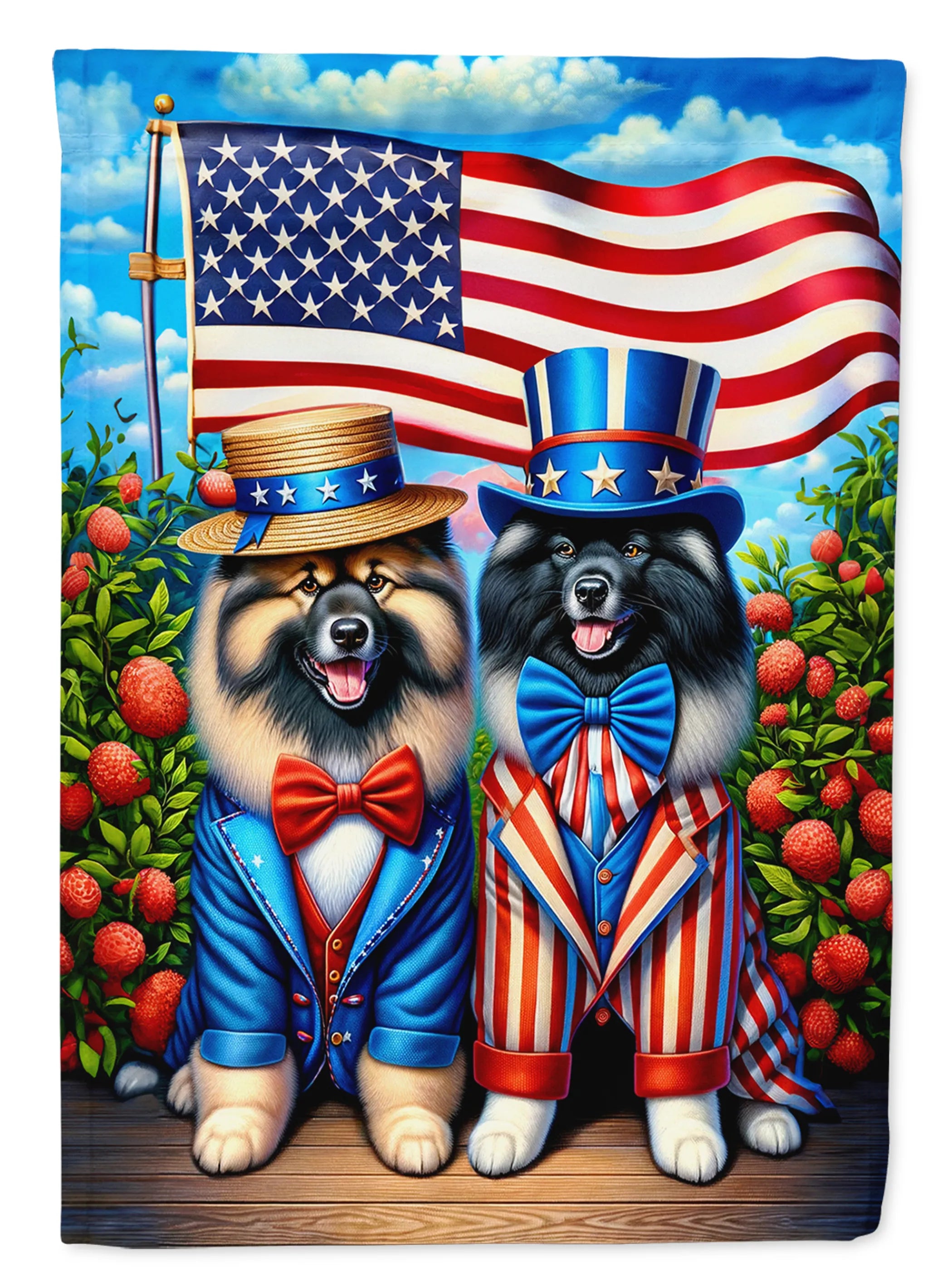 All American Dogs Decorative Flag - Size: GARDEN SIZE | Pack Of: 1 | Collection name: All american dogs