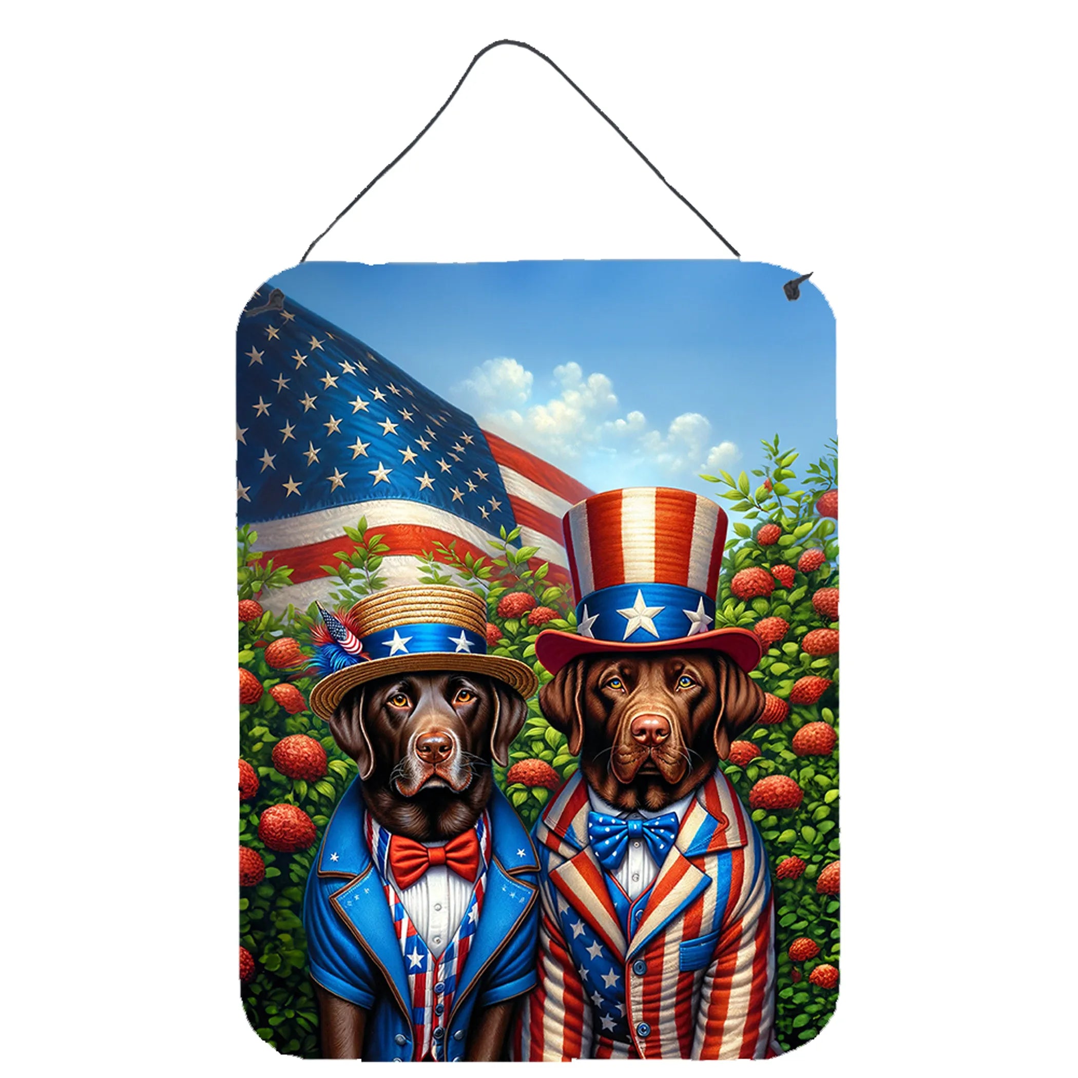 All American Dogs Wall or Door Hanging Prints - Size: 16HX12W | Pack Of: 1 | Collection name: All american dogs