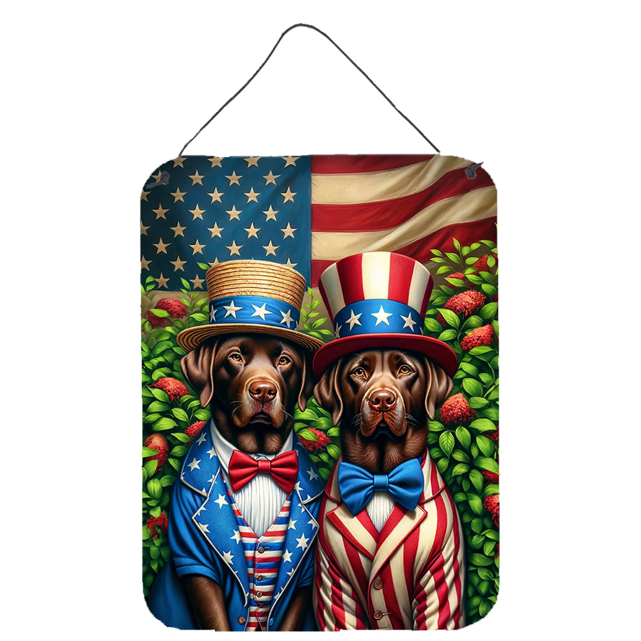 All American Dogs Wall or Door Hanging Prints - Size: 16HX12W | Pack Of: 1 | Collection name: All american dogs