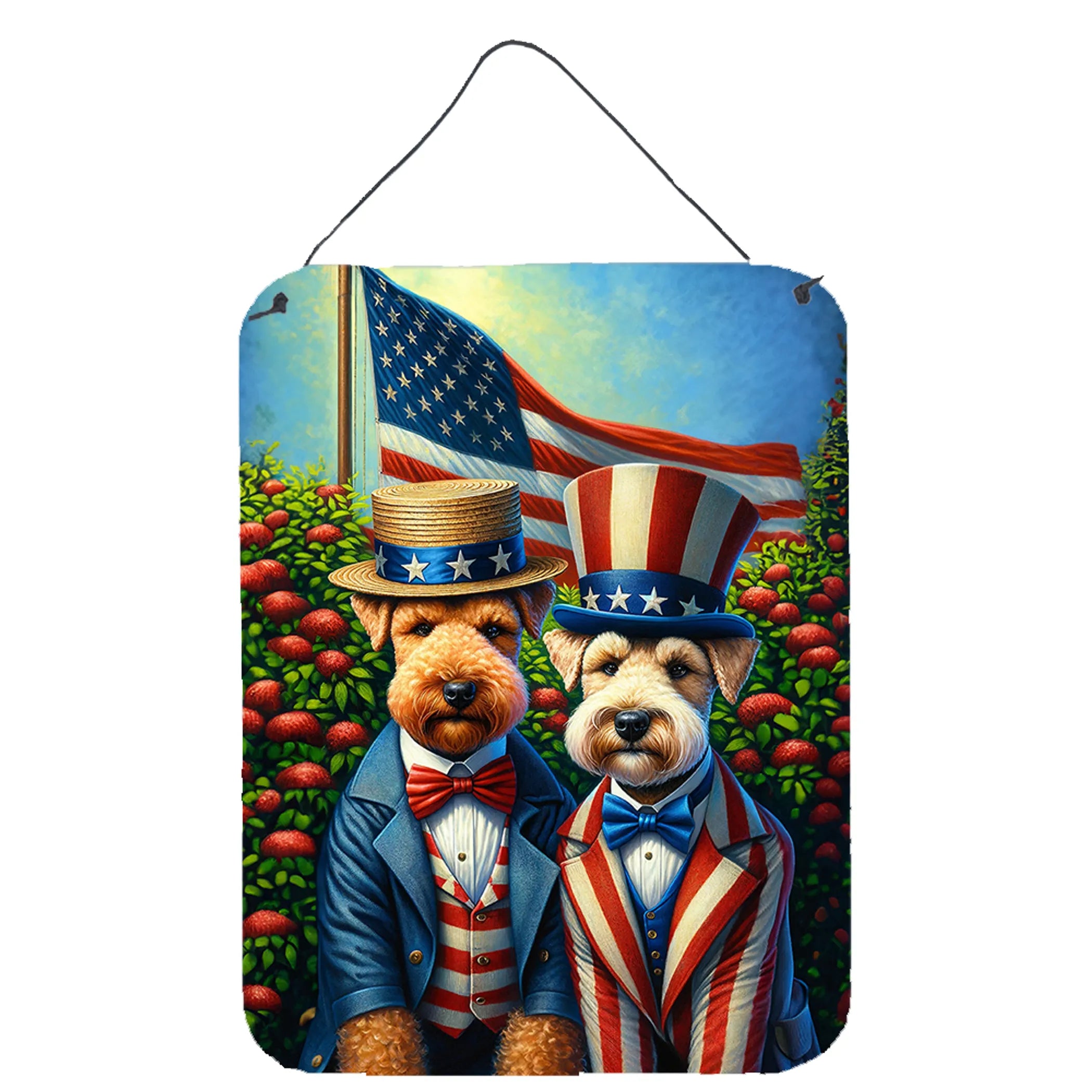All American Dogs Wall or Door Hanging Prints - Size: 16HX12W | Pack Of: 1 | Collection name: All american dogs