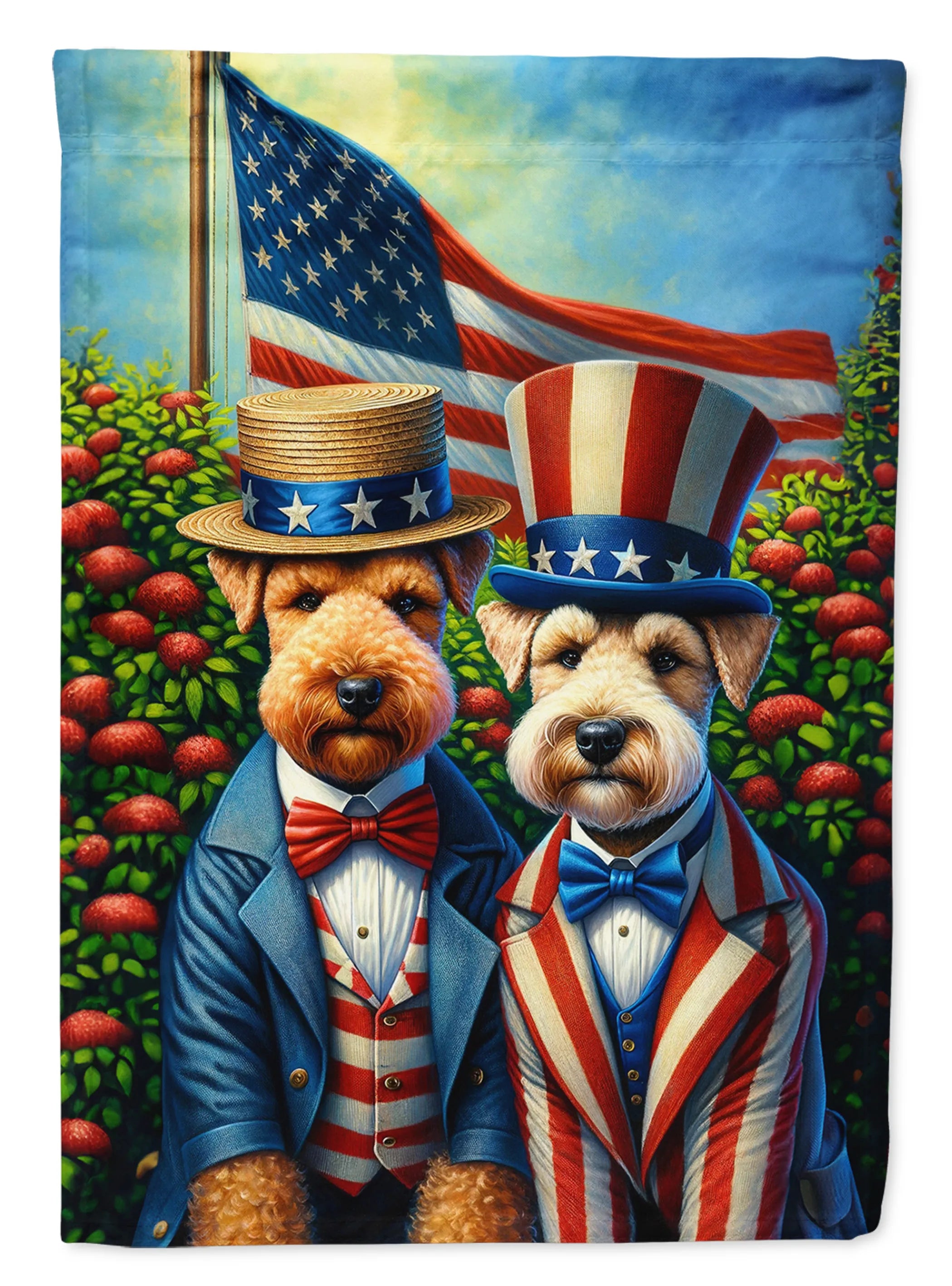 All American Dogs Decorative Flag - Size: GARDEN SIZE | Pack Of: 1 | Collection name: All american dogs