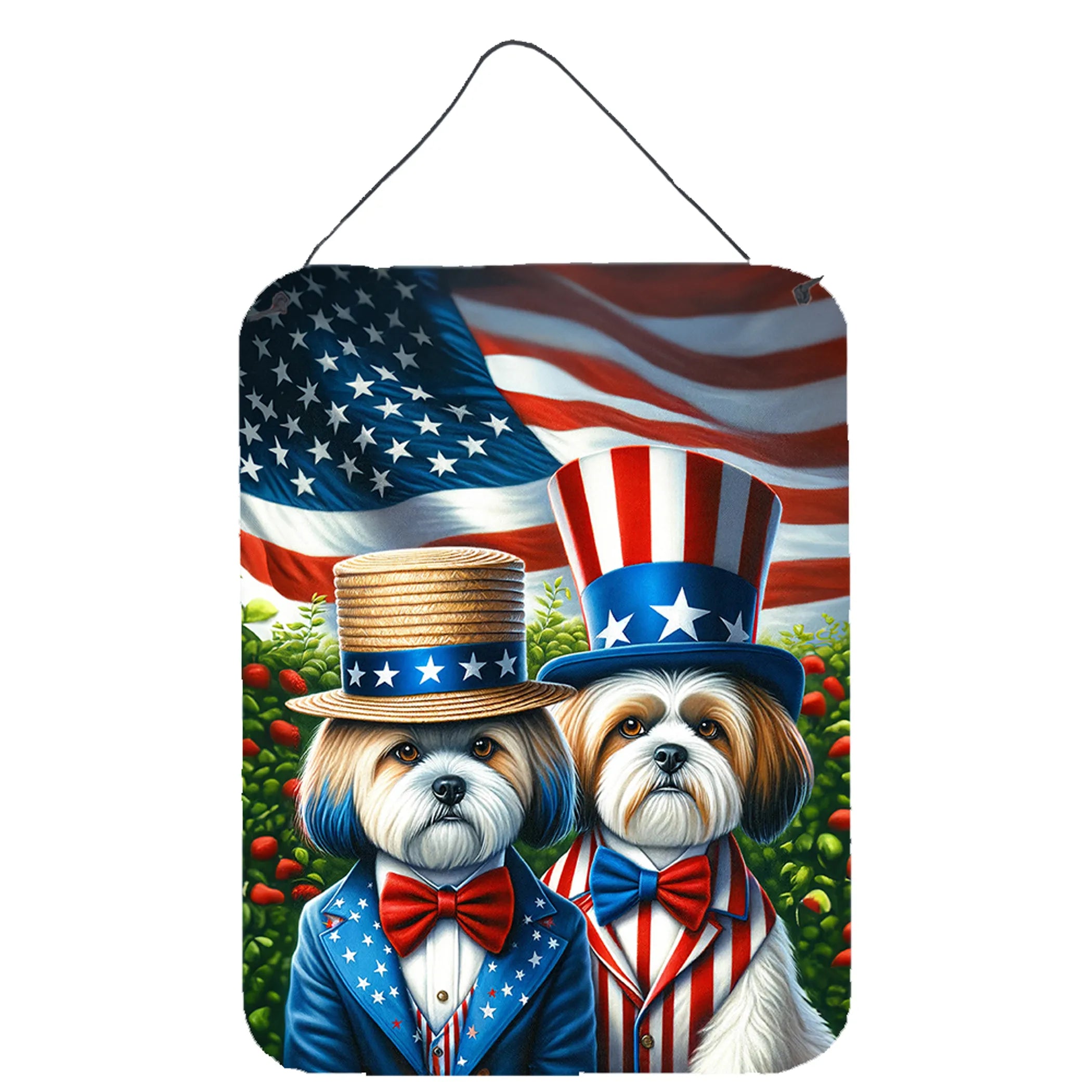 All American Dogs Wall or Door Hanging Prints - Size: 16HX12W | Pack Of: 1 | Collection name: All american dogs