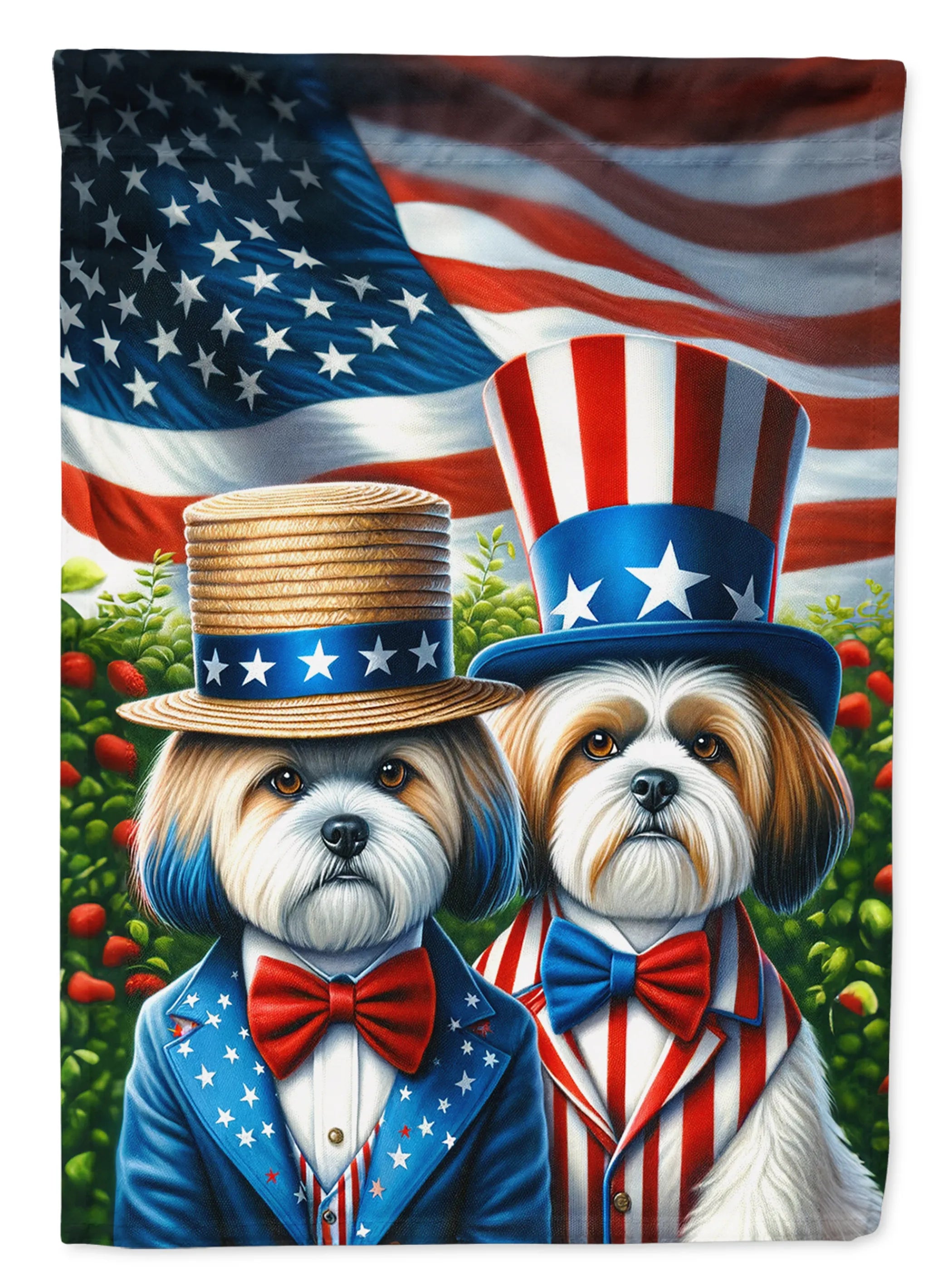 All American Dogs Decorative Flag - Size: GARDEN SIZE | Pack Of: 1 | Collection name: All american dogs