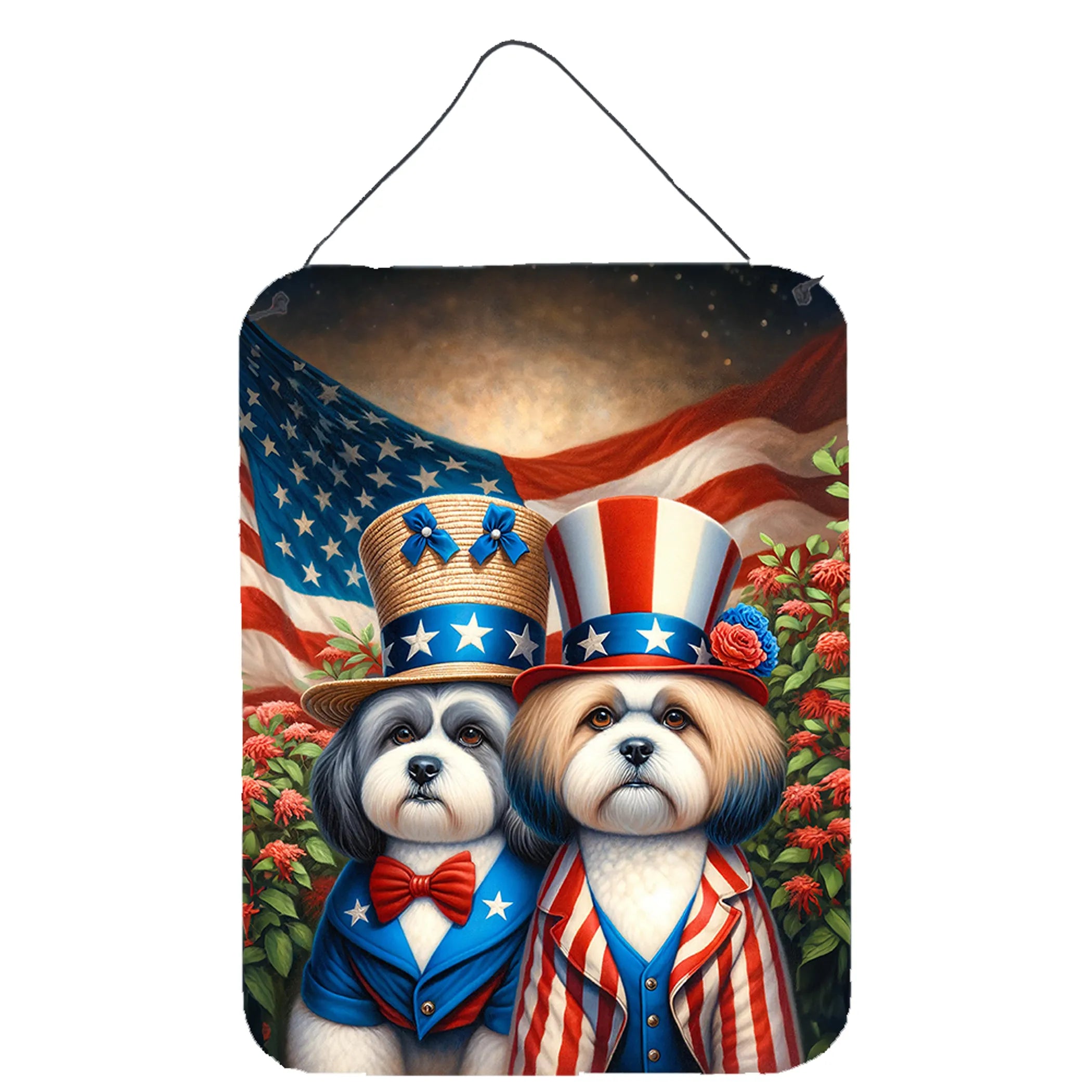 All American Dogs Wall or Door Hanging Prints - Size: 16HX12W | Pack Of: 1 | Collection name: All american dogs