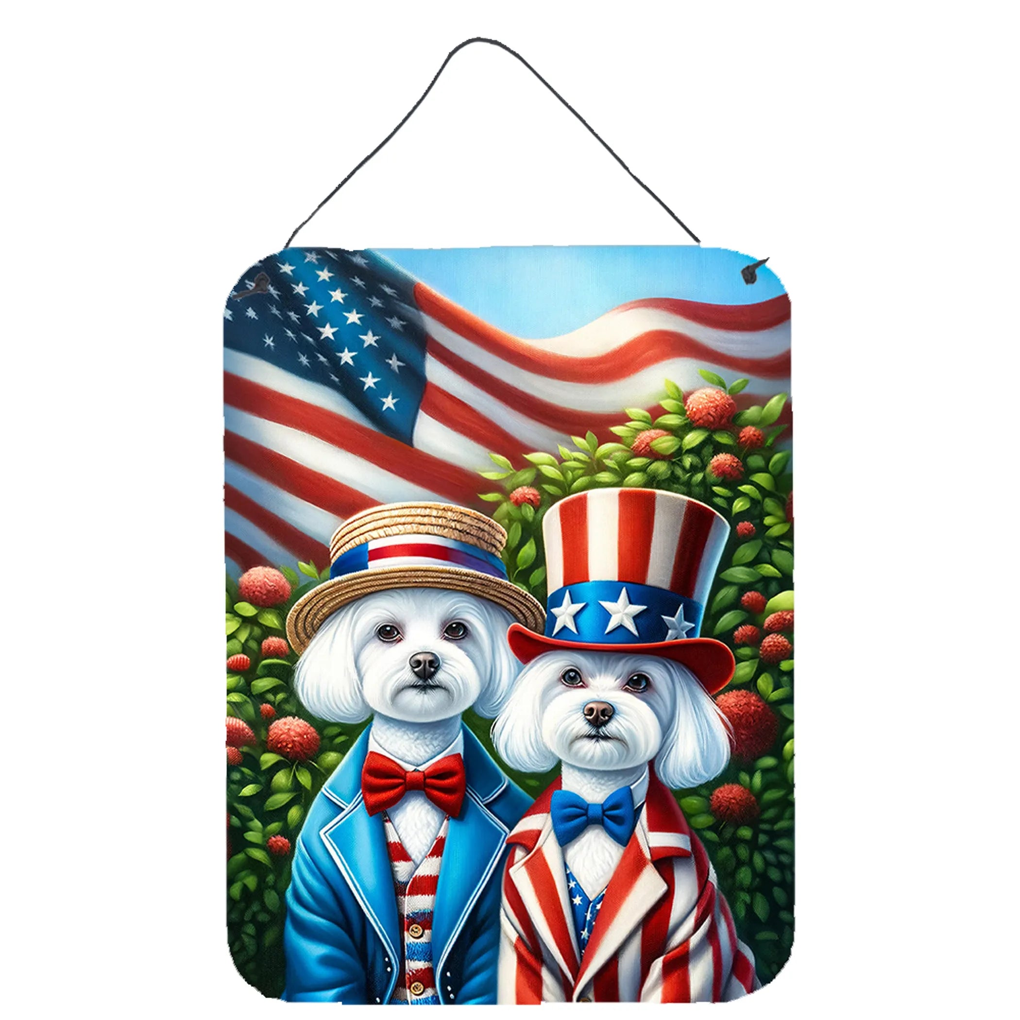 All American Dogs Wall or Door Hanging Prints - Size: 16HX12W | Pack Of: 1 | Collection name: All american dogs