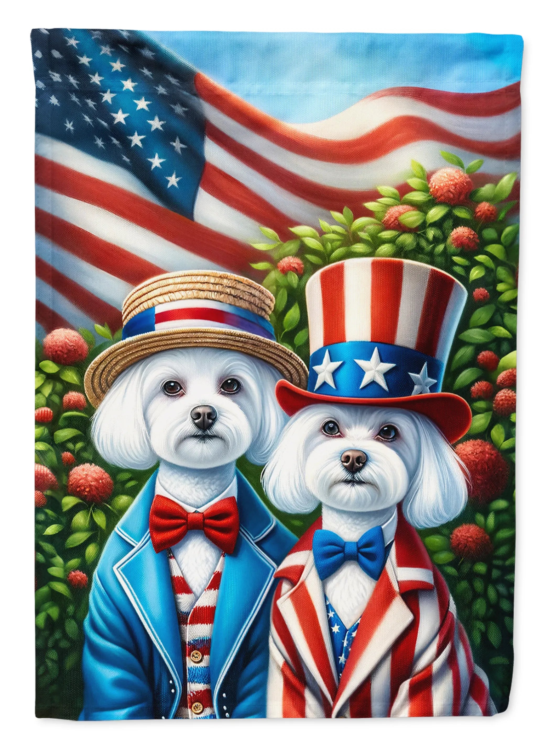 All American Dogs Decorative Flag - Size: GARDEN SIZE | Pack Of: 1 | Collection name: All american dogs
