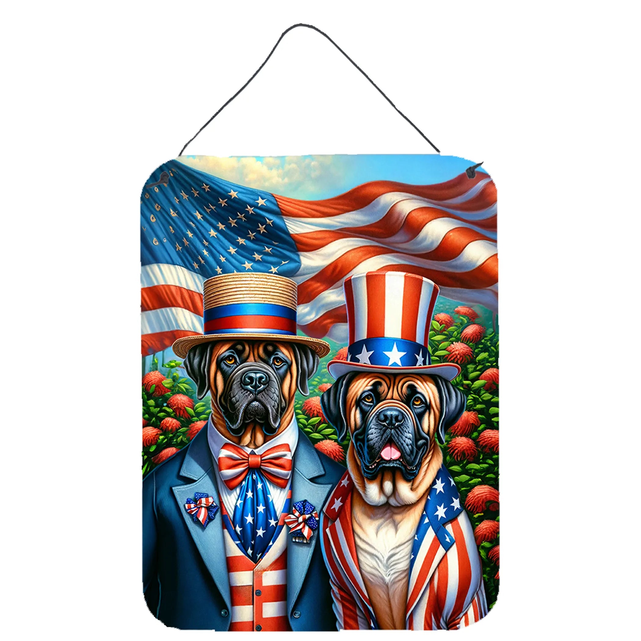 All American Dogs Wall or Door Hanging Prints - Size: 16HX12W | Pack Of: 1 | Collection name: All american dogs