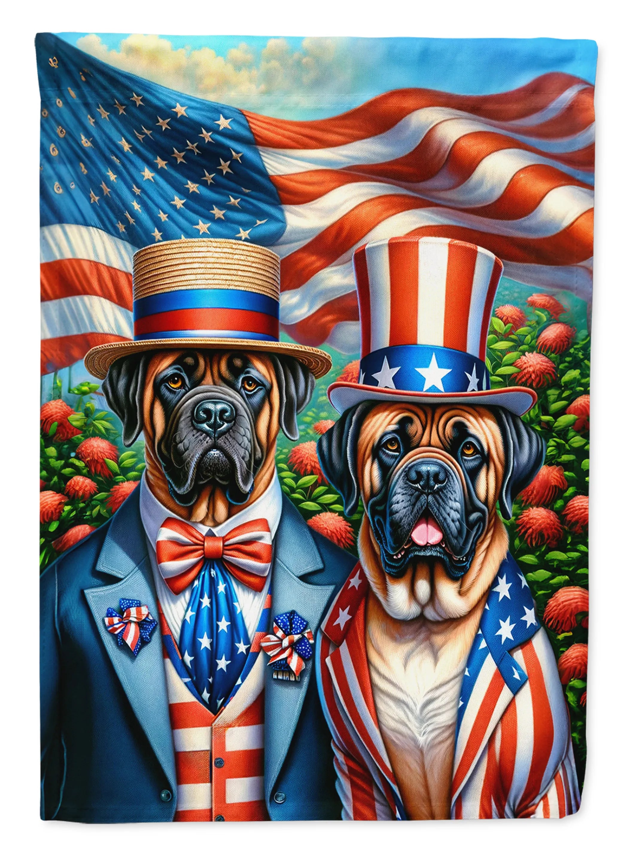 All American Dogs Decorative Flag - Size: GARDEN SIZE | Pack Of: 1 | Collection name: All american dogs