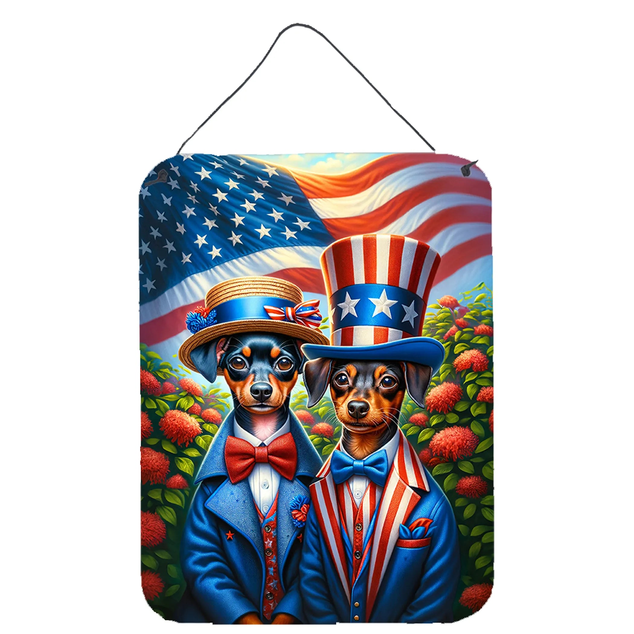 All American Dogs Wall or Door Hanging Prints - Size: 16HX12W | Pack Of: 1 | Collection name: All american dogs