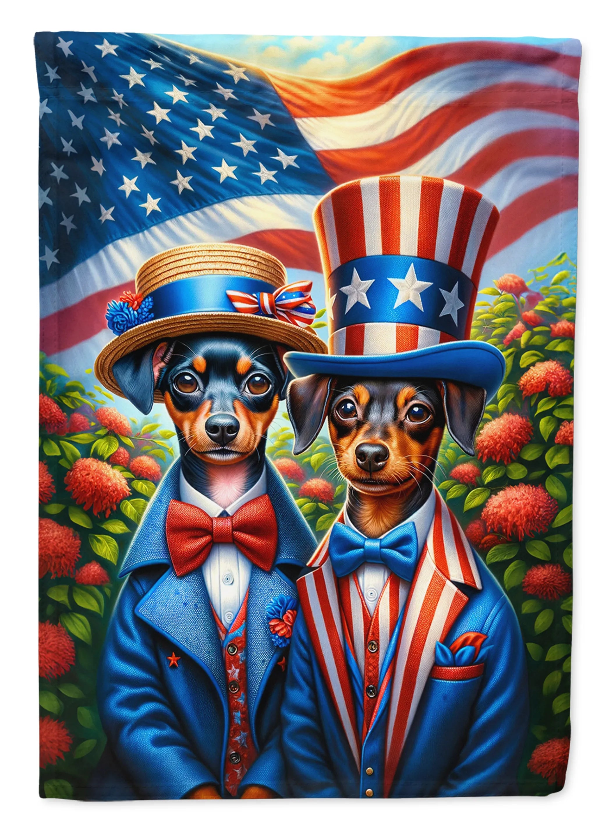 All American Dogs Decorative Flag - Size: GARDEN SIZE | Pack Of: 1 | Collection name: All american dogs