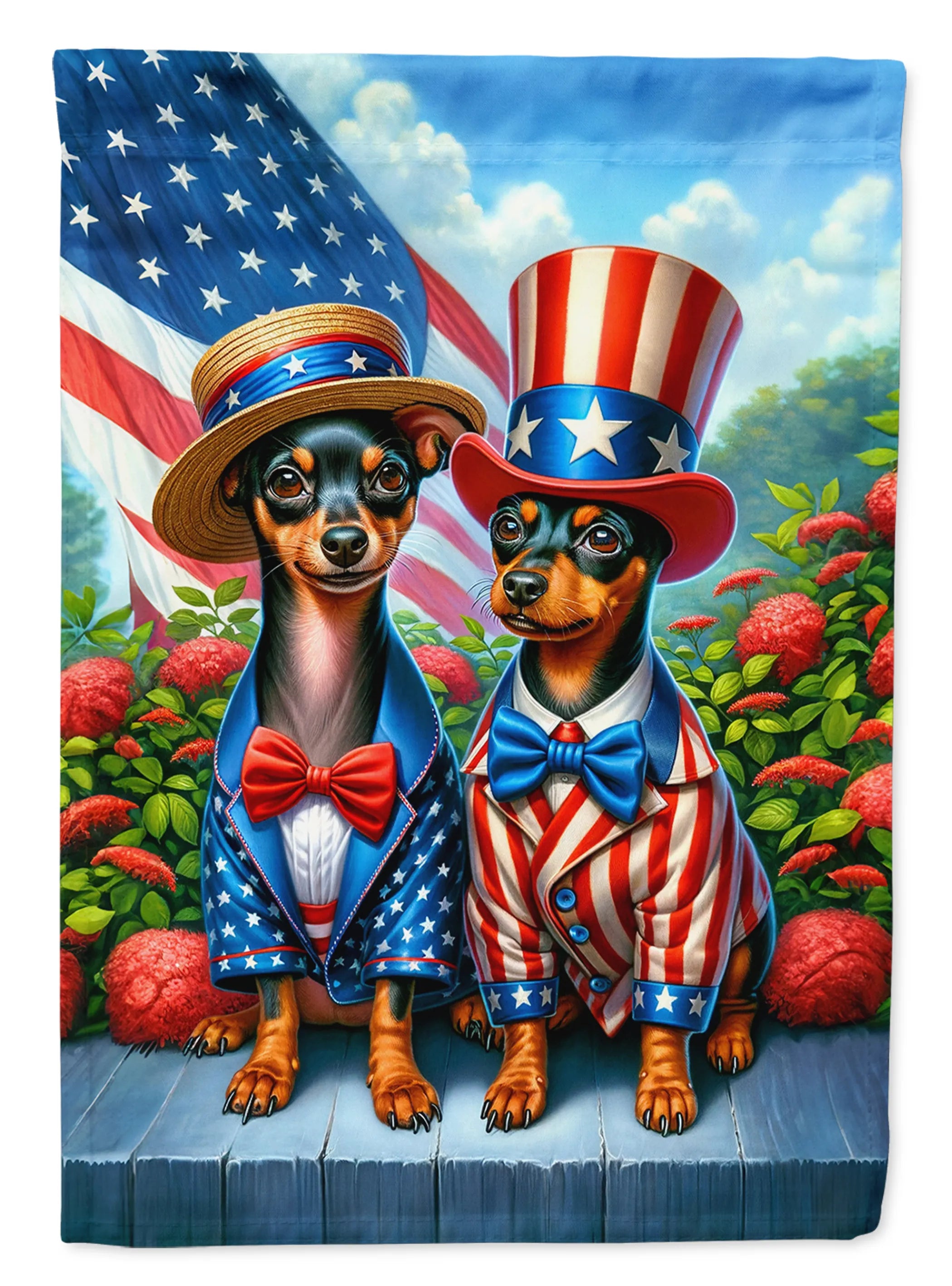 All American Dogs Decorative Flag - Size: GARDEN SIZE | Pack Of: 1 | Collection name: All american dogs