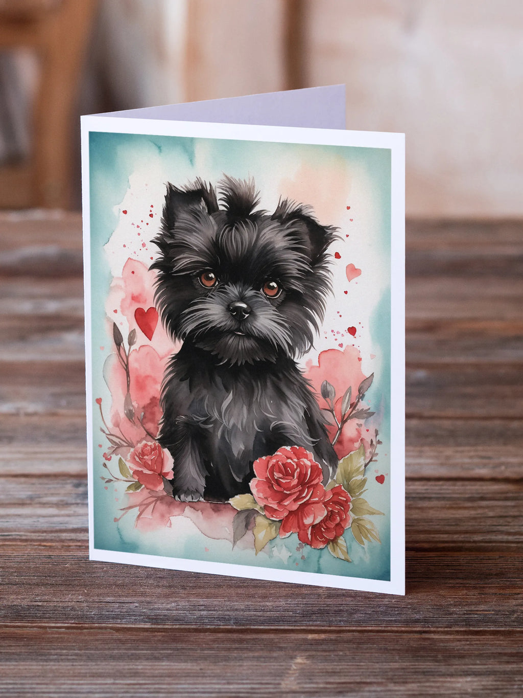 Valentine Roses Greeting Cards  - Size: 5X7 | Pack Of: 8 | Collection name: Valentine roses