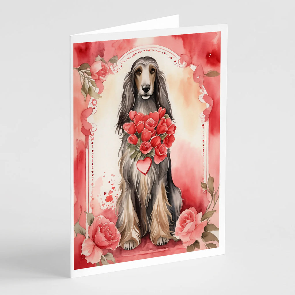 Valentine Roses Greeting Cards  - Size: 5X7 | Pack Of: 8 | Collection name: Valentine roses
