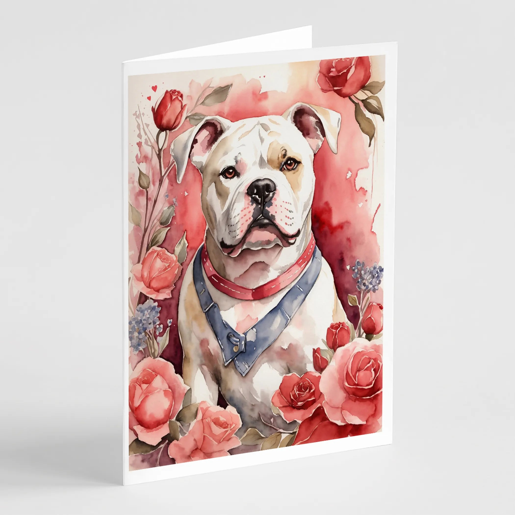 Valentine Roses Greeting Cards  - Size: 5X7 | Pack Of: 8 | Collection name: Valentine roses