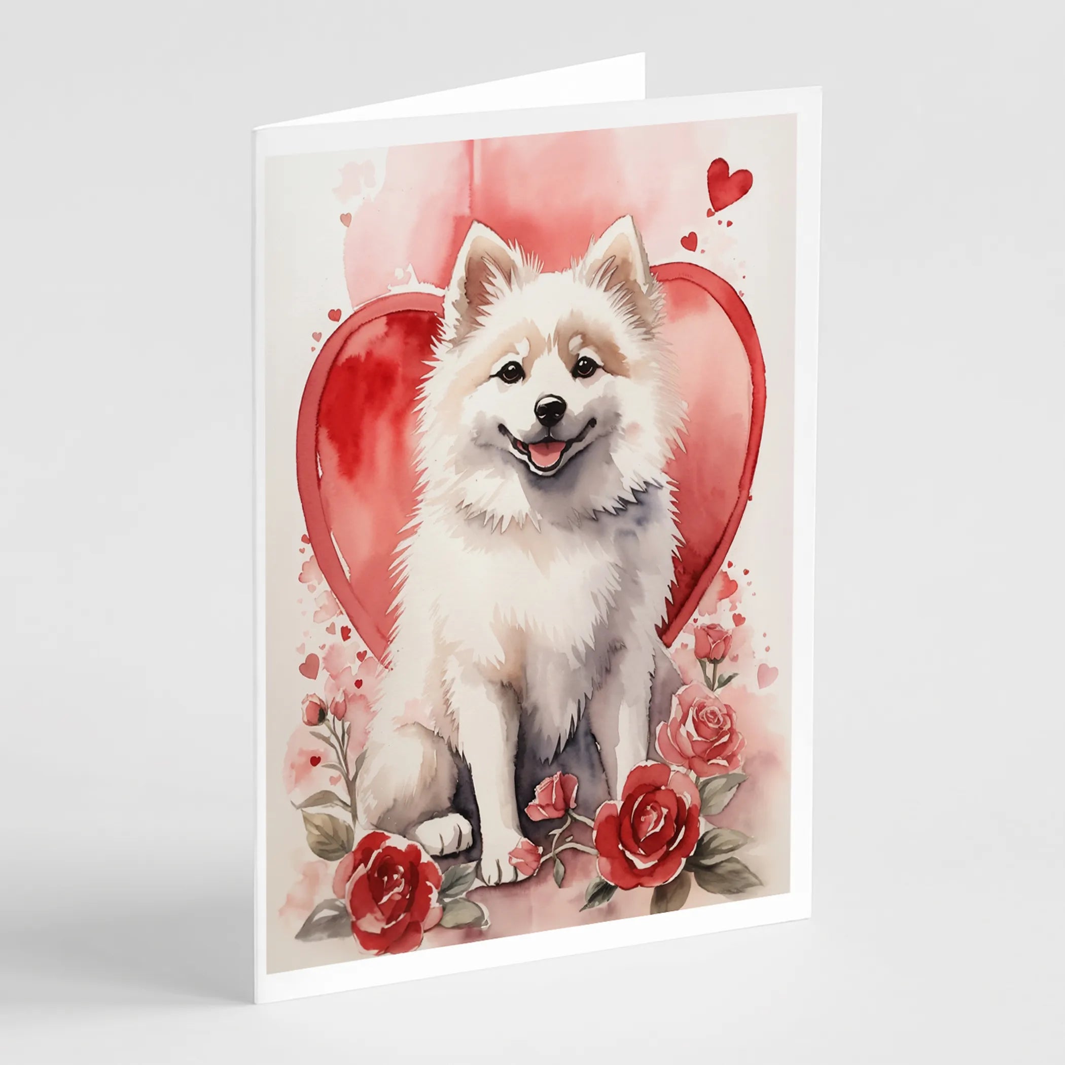 Valentine Roses Greeting Cards  - Size: 5X7 | Pack Of: 8 | Collection name: Valentine roses