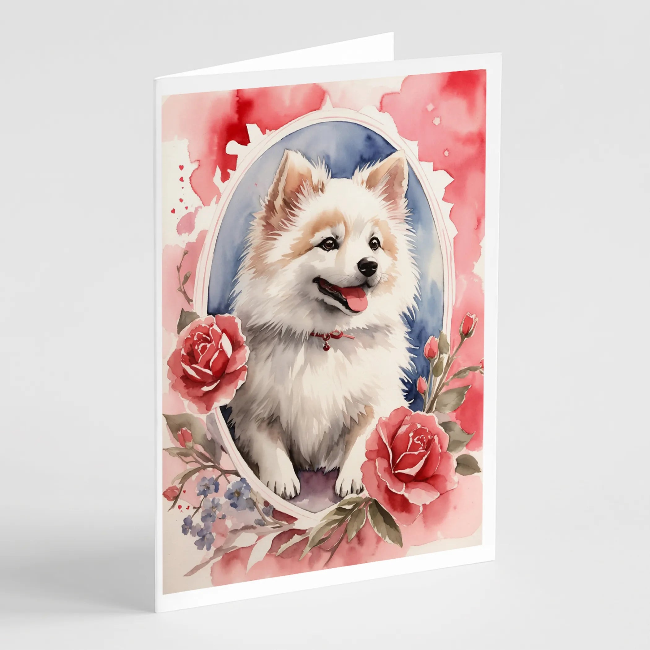 Valentine Roses Greeting Cards  - Size: 5X7 | Pack Of: 8 | Collection name: Valentine roses