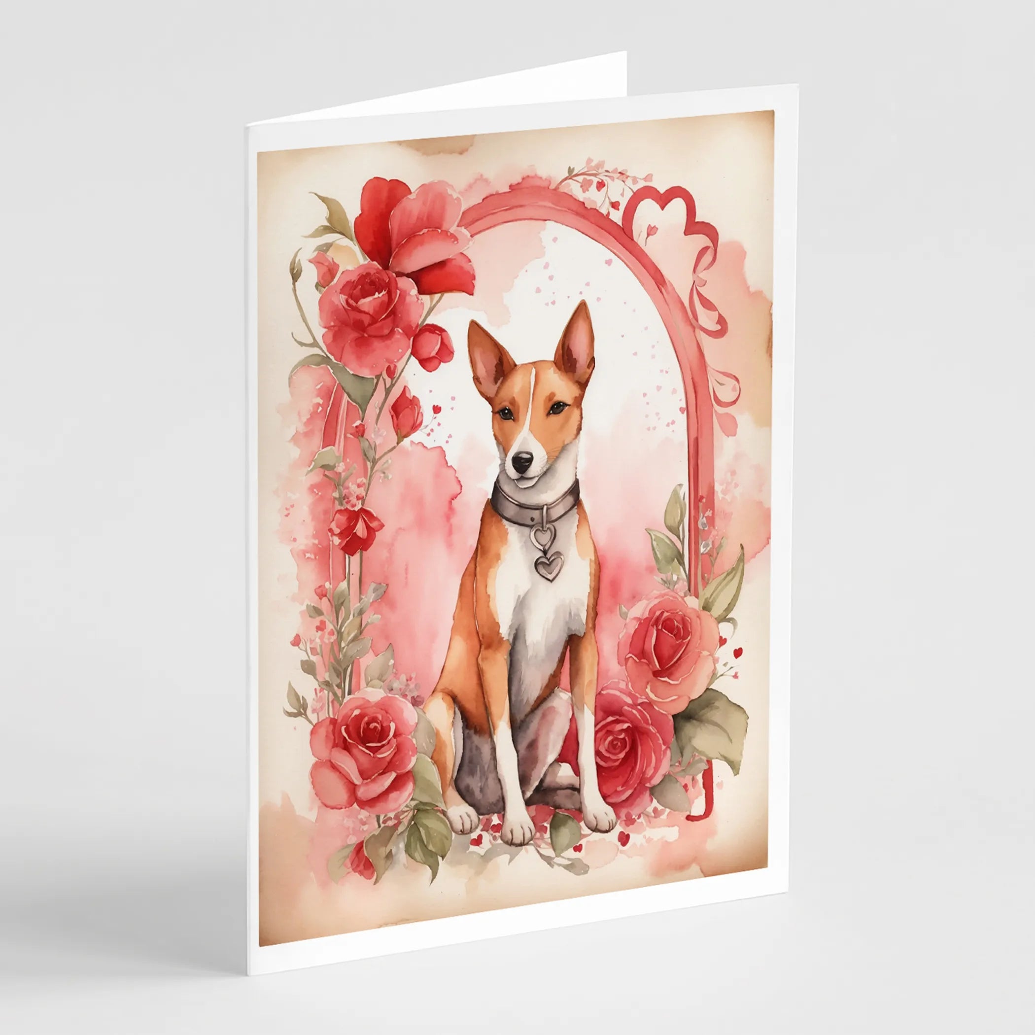 Valentine Roses Greeting Cards  - Size: 5X7 | Pack Of: 8 | Collection name: Valentine roses