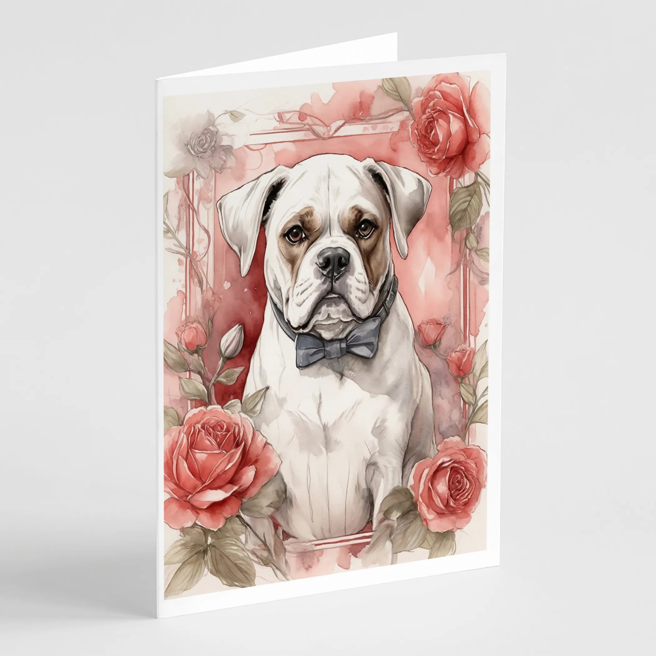Valentine Roses Greeting Cards  - Size: 5X7 | Pack Of: 8 | Collection name: Valentine roses