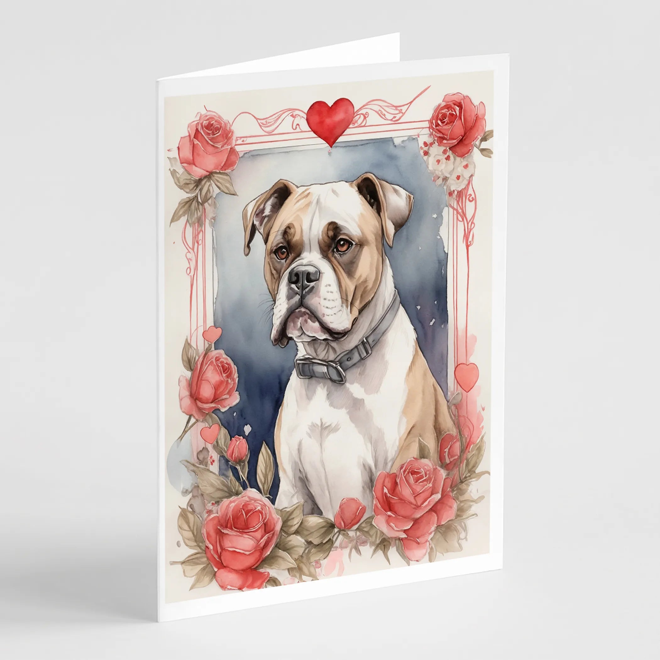 Valentine Roses Greeting Cards  - Size: 5X7 | Pack Of: 8 | Collection name: Valentine roses