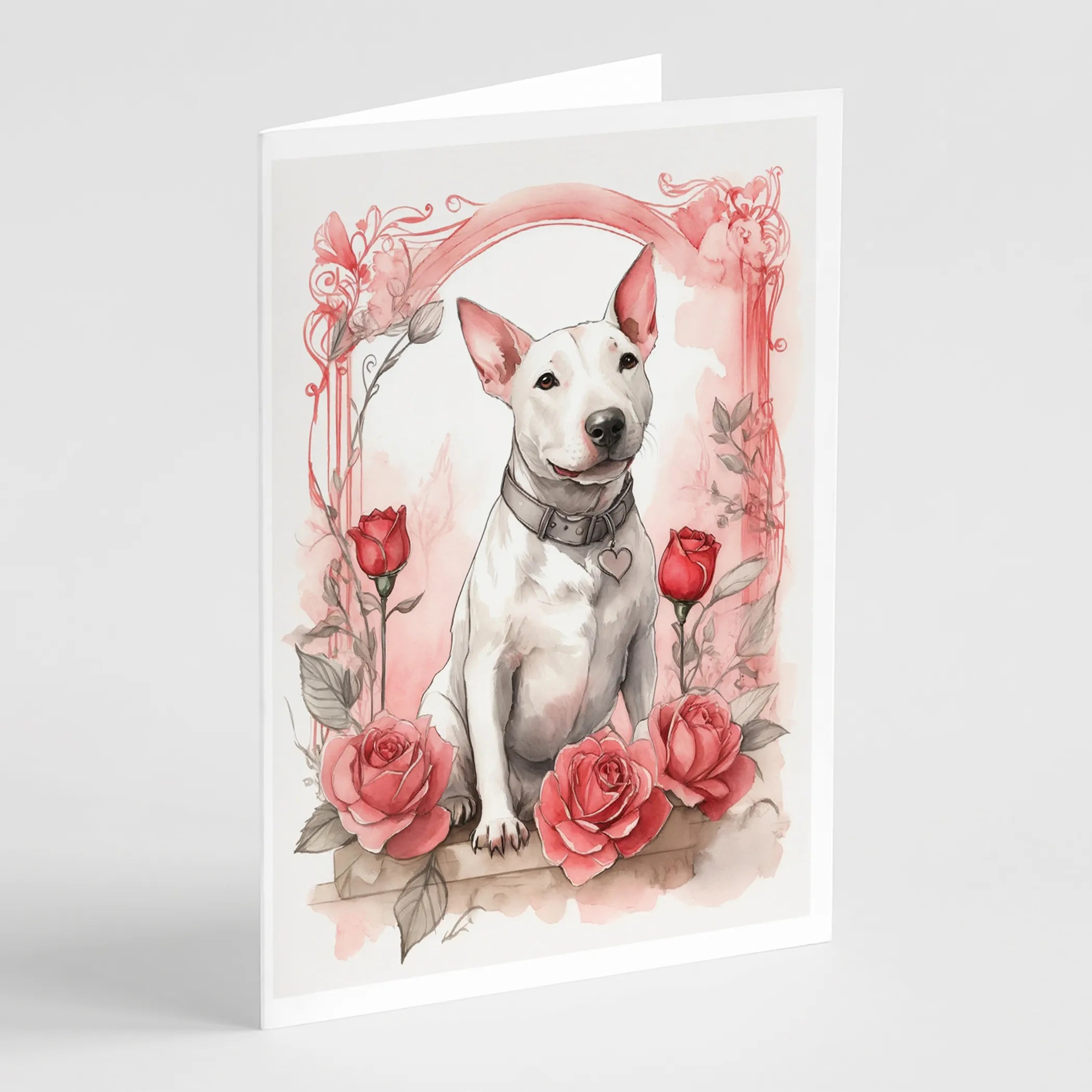 Valentine Roses Greeting Cards  - Size: 5X7 | Pack Of: 8 | Collection name: Valentine roses