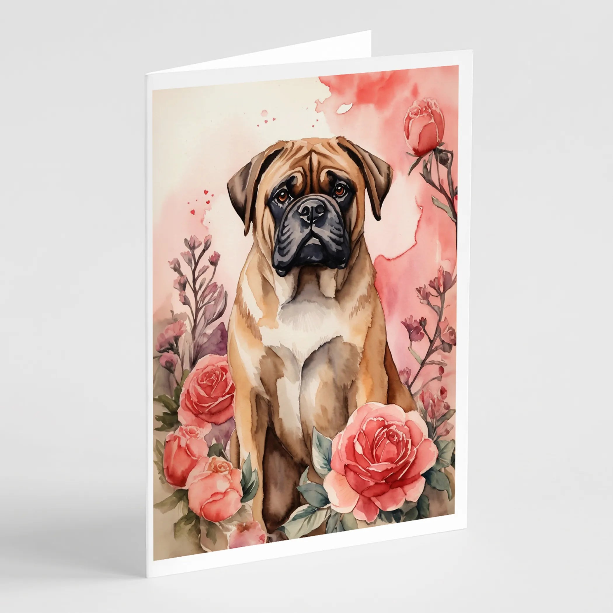 Valentine Roses Greeting Cards  - Size: 5X7 | Pack Of: 8 | Collection name: Valentine roses