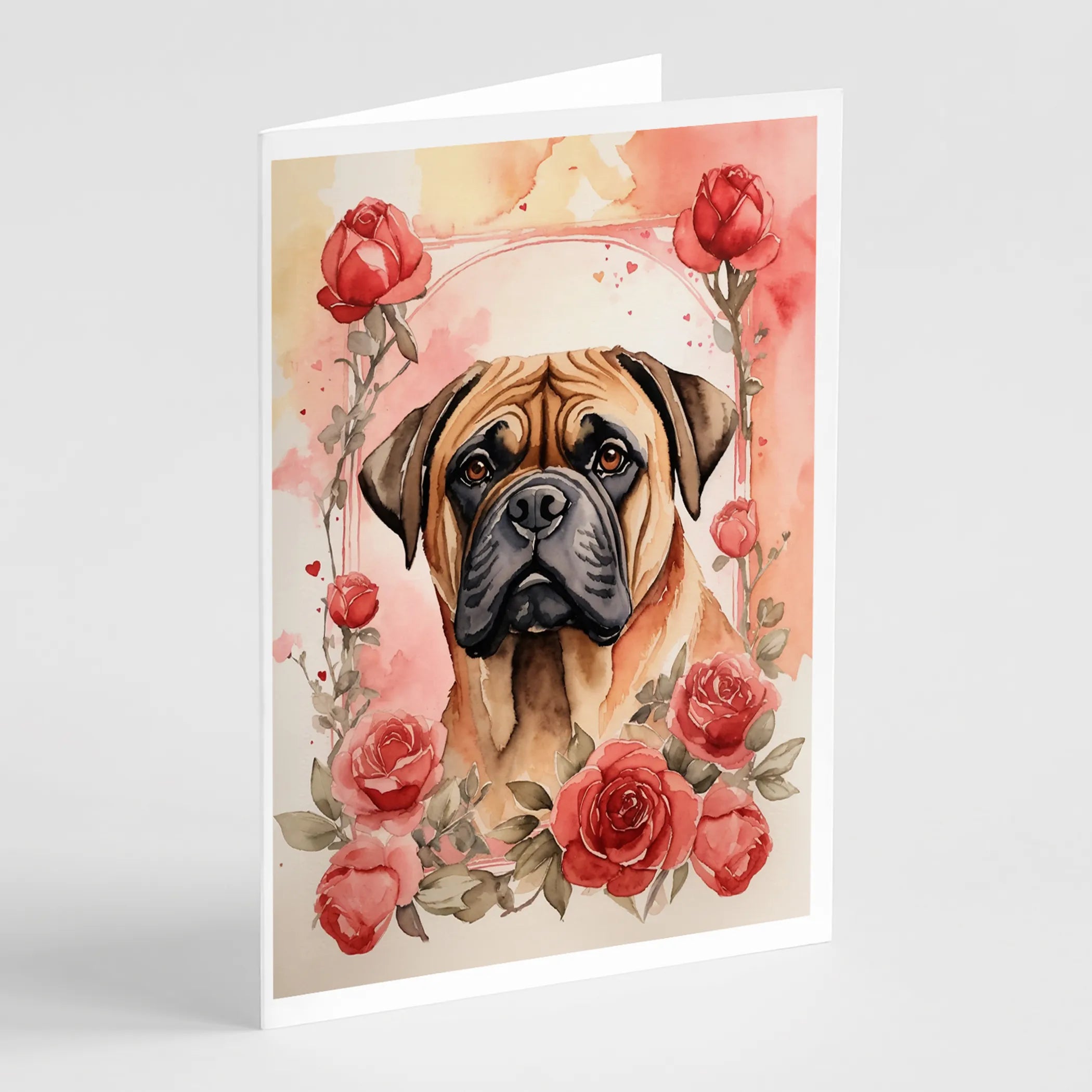 Valentine Roses Greeting Cards  - Size: 5X7 | Pack Of: 8 | Collection name: Valentine roses