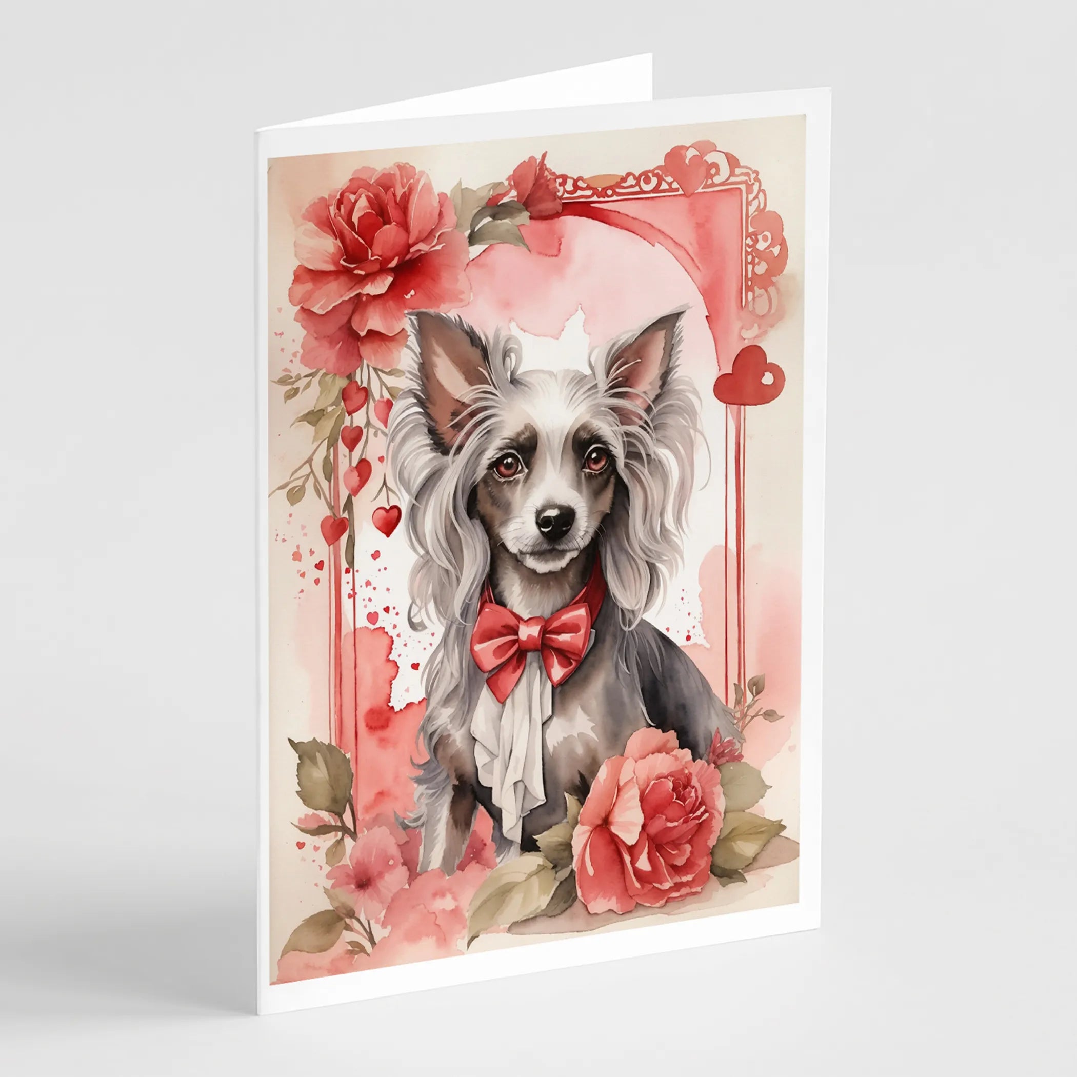 Valentine Roses Greeting Cards  - Size: 5X7 | Pack Of: 8 | Collection name: Valentine roses