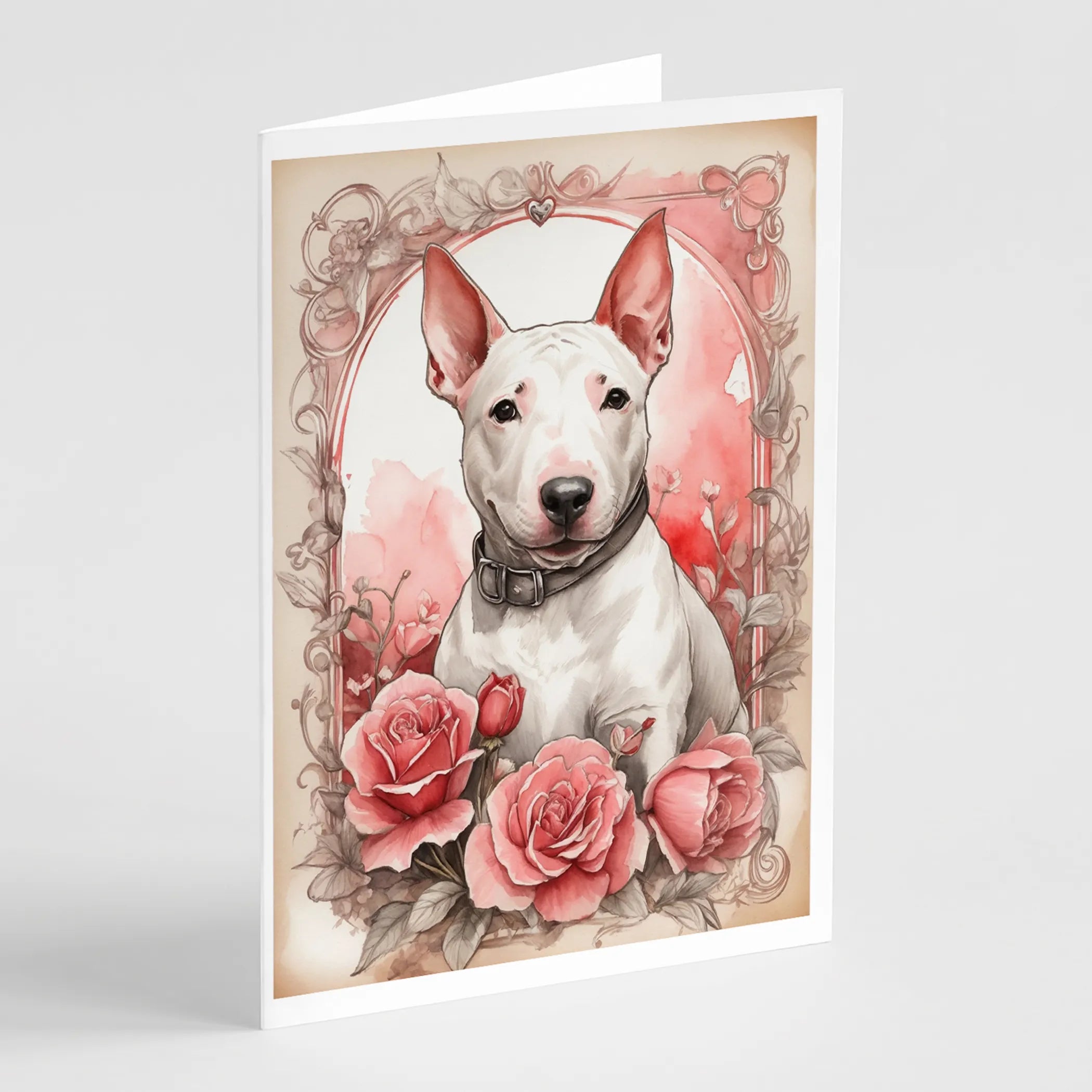 Valentine Roses Greeting Cards  - Size: 5X7 | Pack Of: 8 | Collection name: Valentine roses